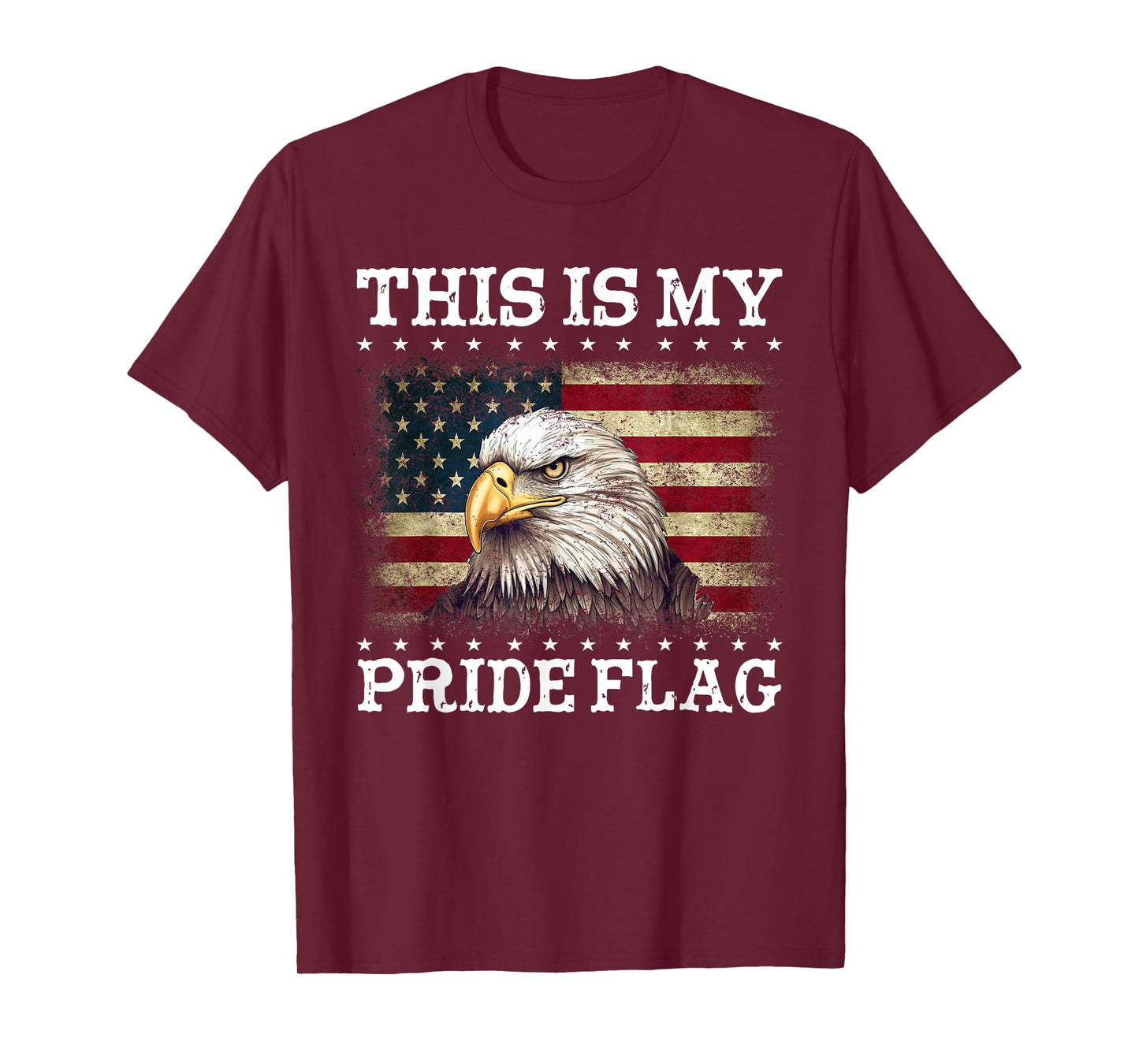 This Is My Pride Flag USA American 4th of July Patriotic T-Shirt