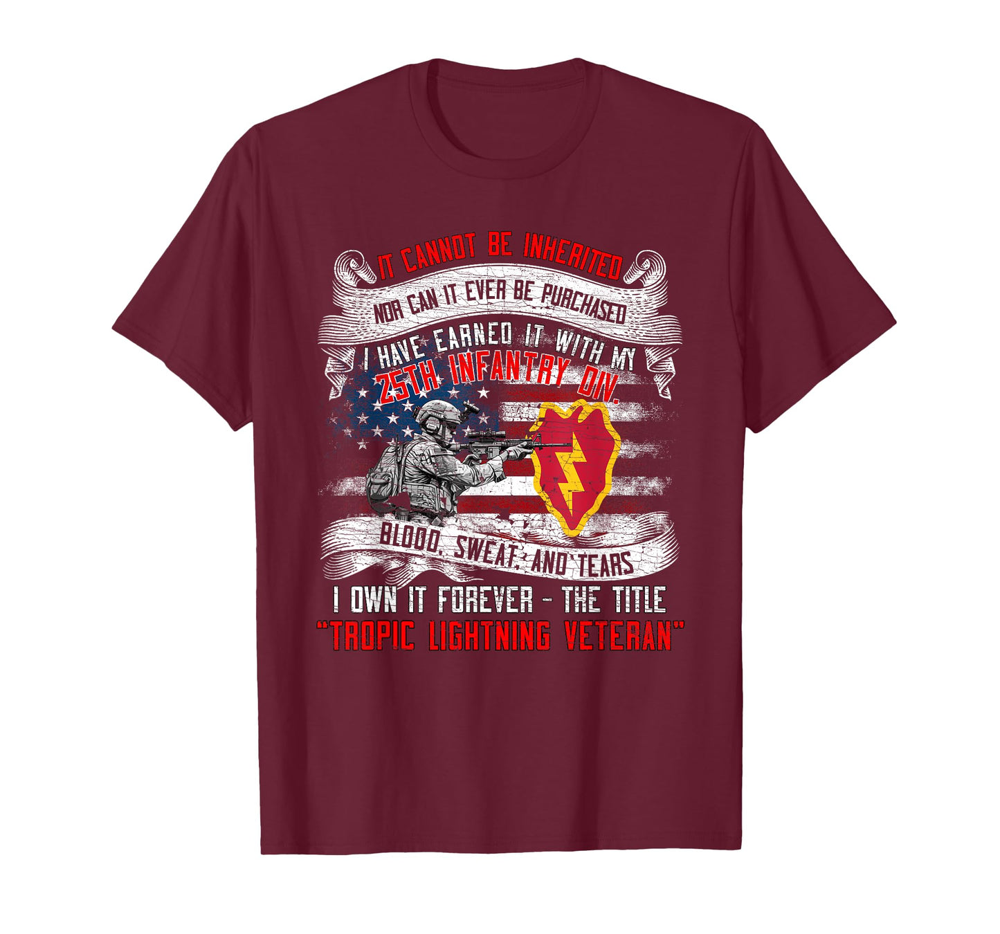 25th Infantry Division 25 ID Tropic Lightning Division T-Shirt
