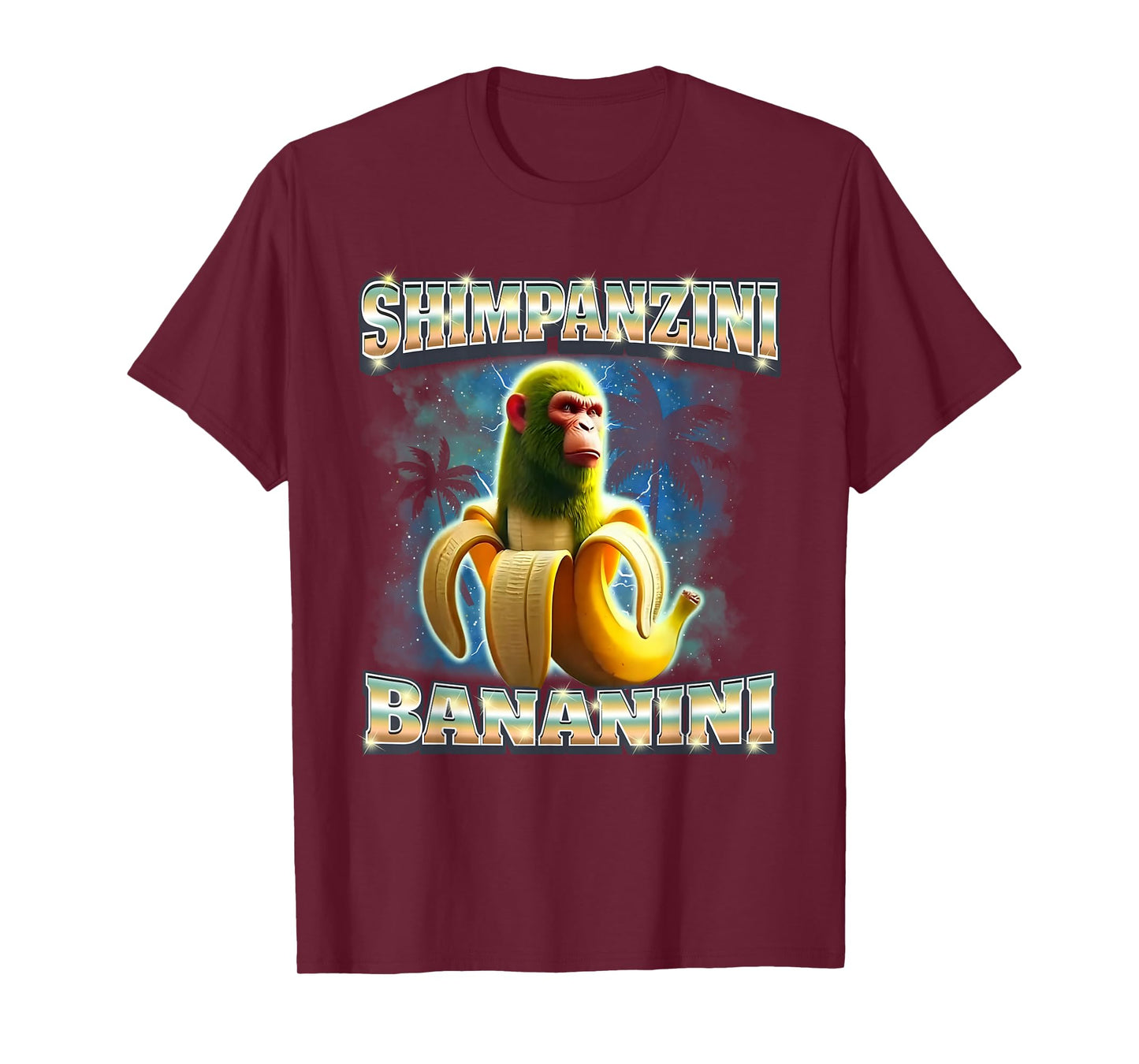 Shimpanzini Bananini Italian Brainrot Chimpanzee With Banana T-Shirt