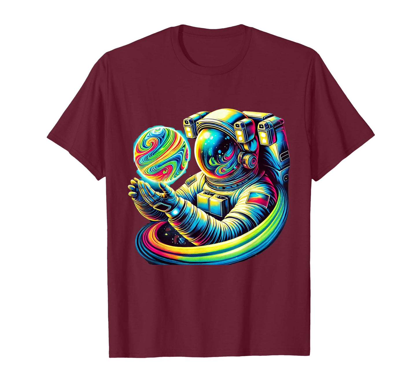 Astronaut Holding Planet Astronomy Cosmology Space Science T-Shirt