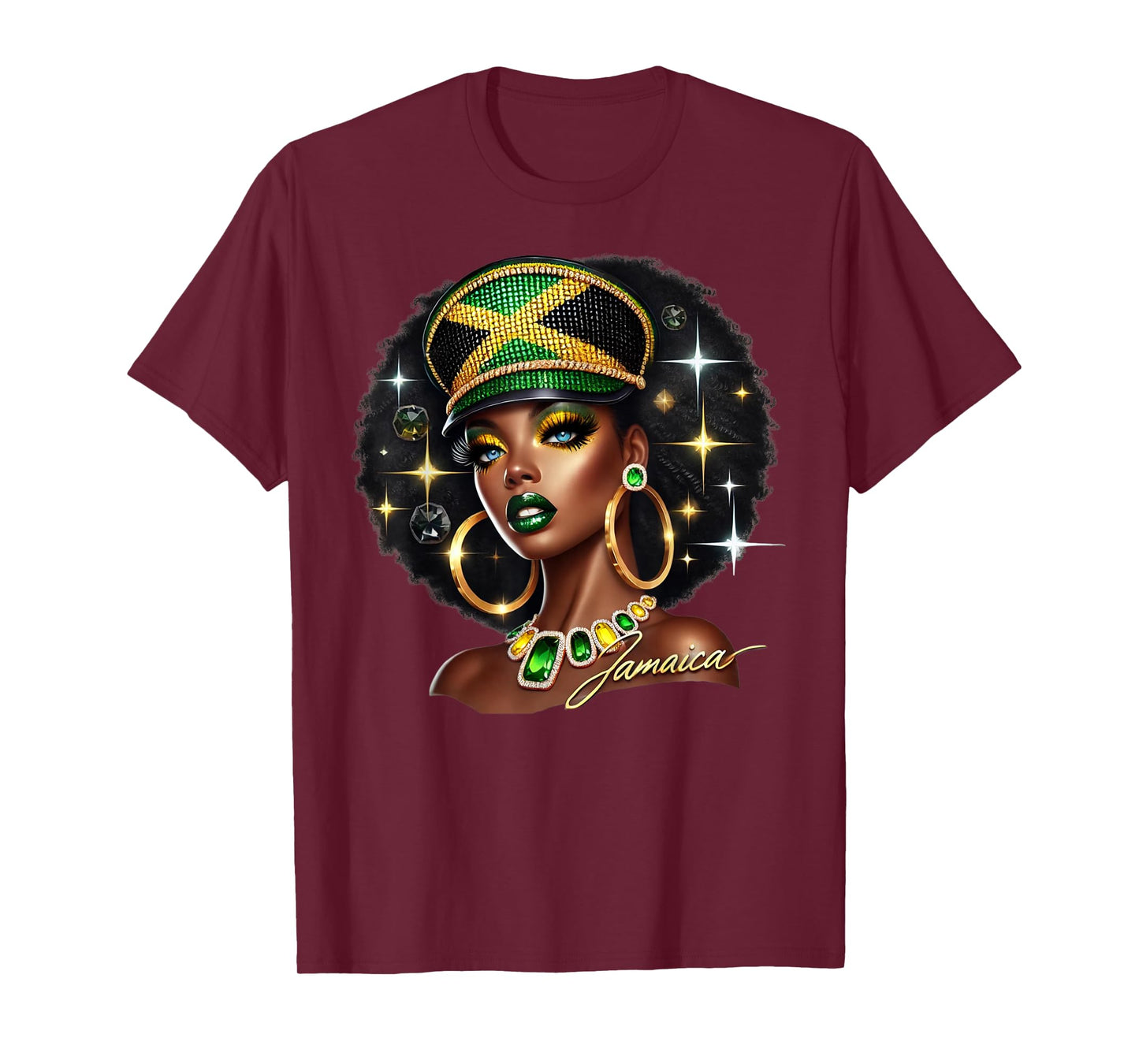 Women Jamaica Clothes Jamaica Flag T-Shirt