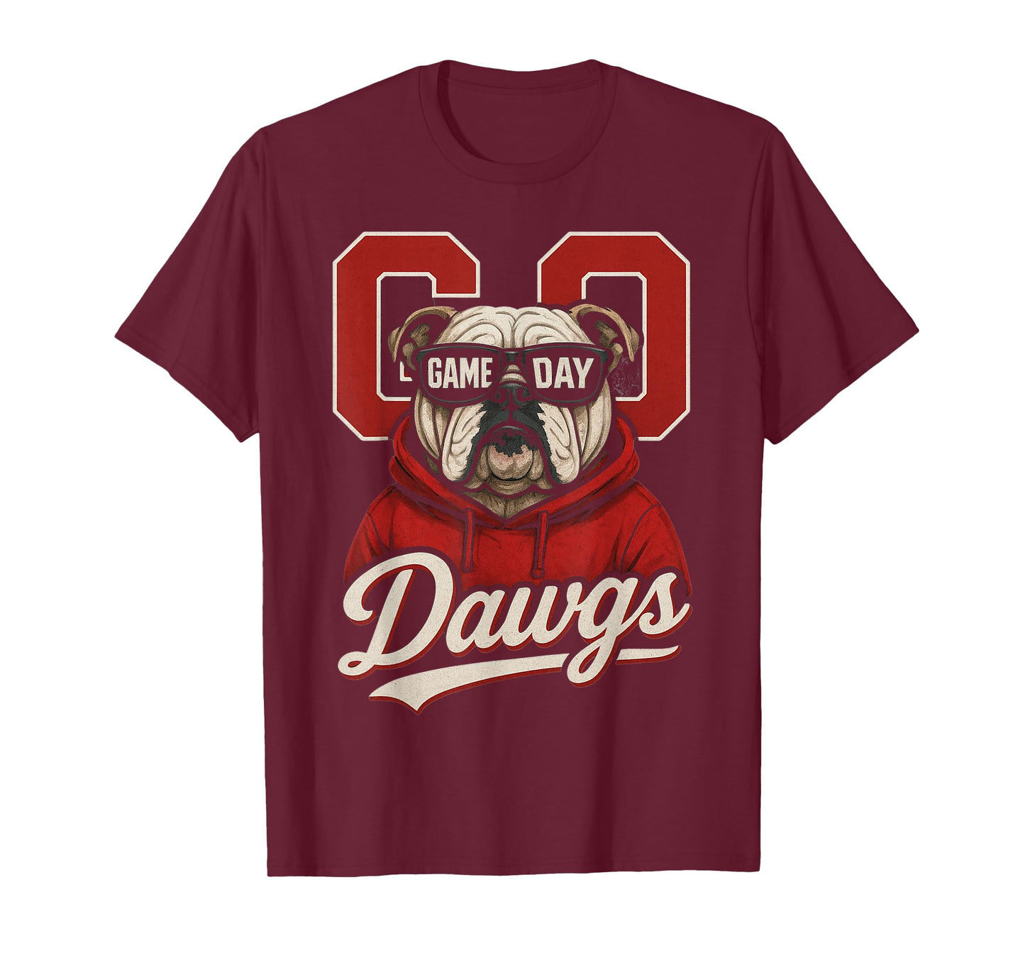 Bulldogs Graphic Go Dawg Men Women Kid Boy Girl T-Shirt