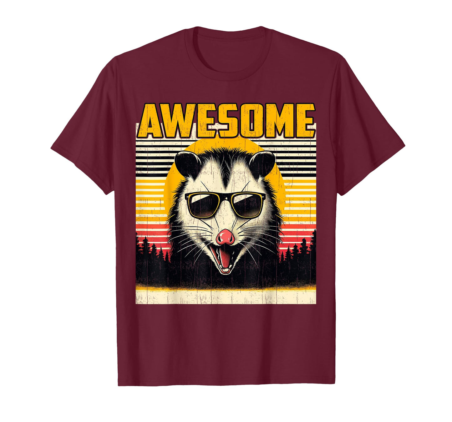 Men Possum Opossum Funny Trash Animal Vintage Lover Awesome T-Shirt