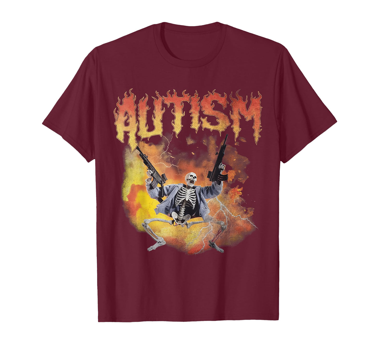 Autism Skeleton Funny Oddly Specific Dank Meme T-Shirt