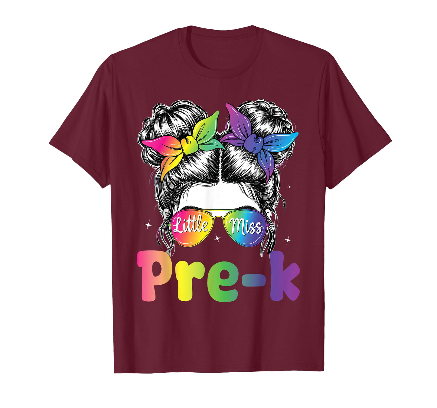 Little Miss PRE-K First Day Of School 1st Day Preschool Girl T-Shirt