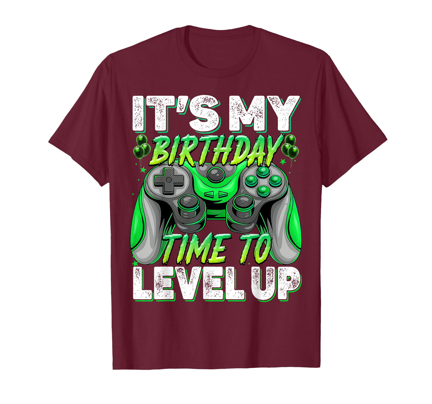 It's my Birthday Time To Level Up Birthday Boy Gaming Kids T-Shirt