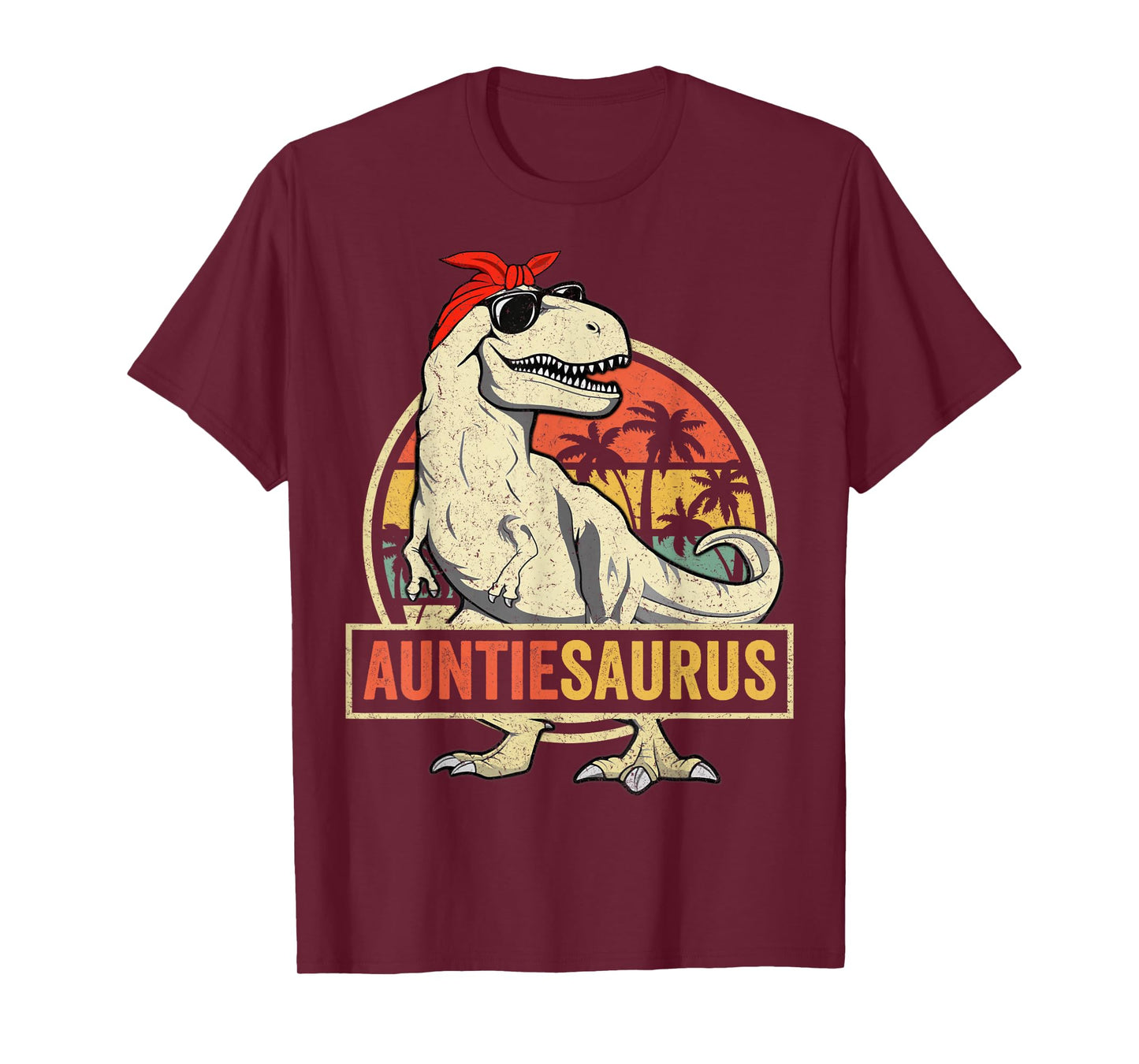 Auntiesaurus T Rex Dinosaur Aunt Saurus Family Matching T-Shirt
