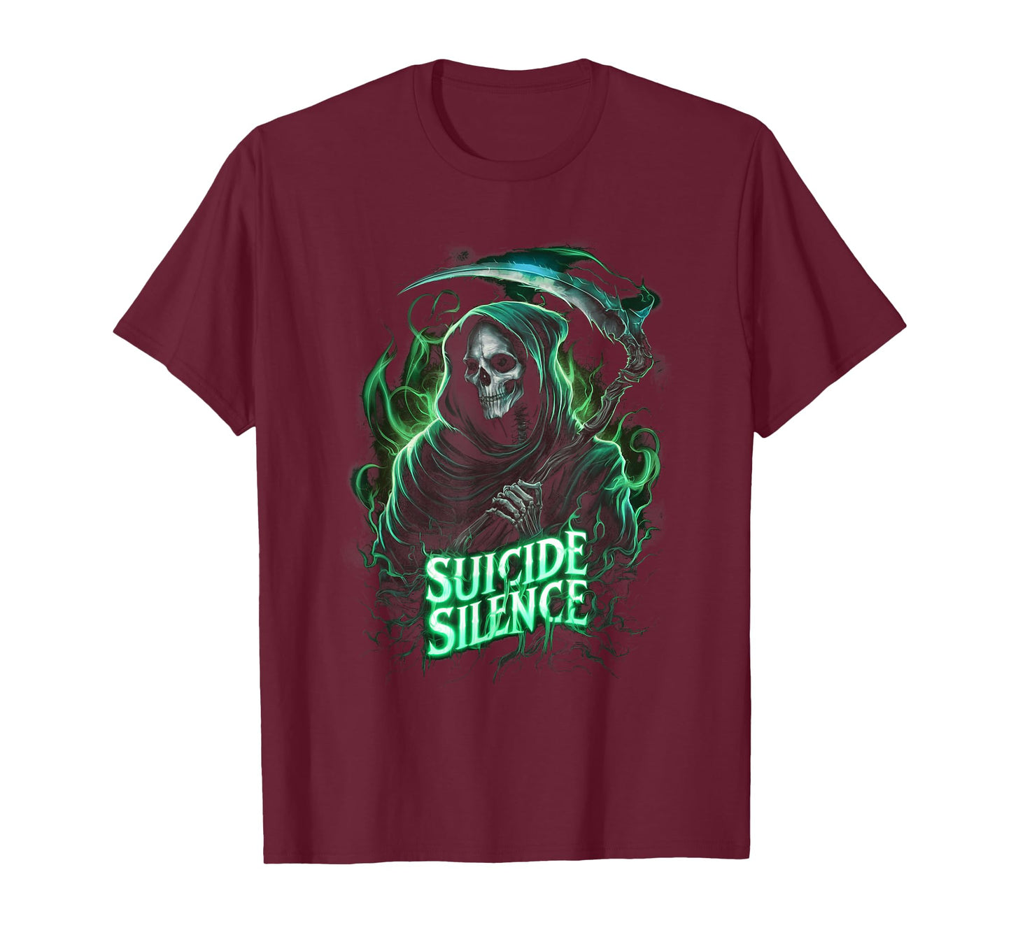 Suicide Silence Grim Reaper Occult Gothic Horror T-Shirt