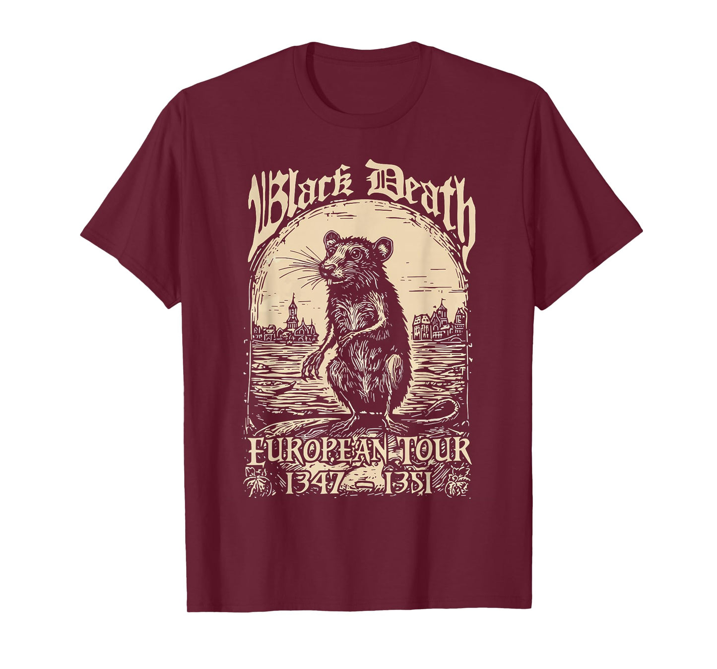 Mouse Black Death European Tour 1347 1351 T-Shirt