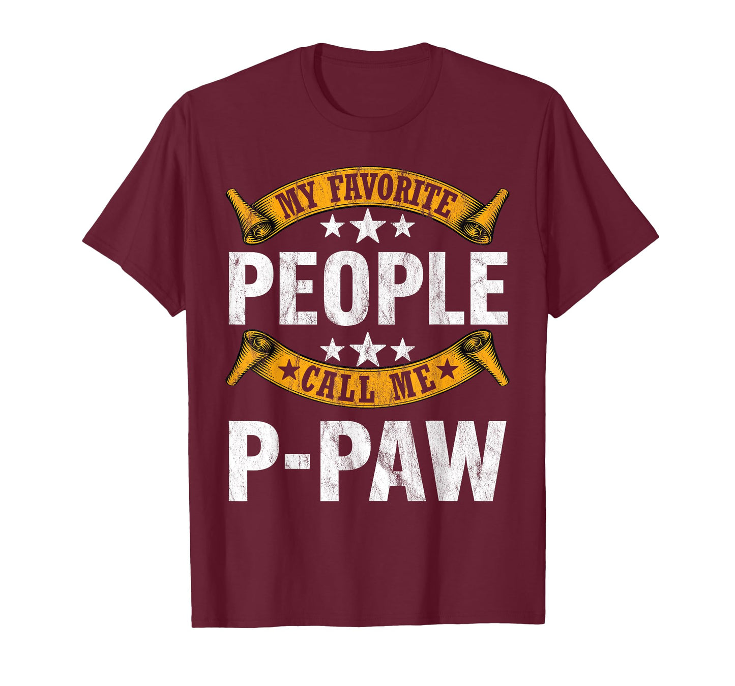 My Favorite People Call Me P-paw Vintage Fathers Day T-Shirt