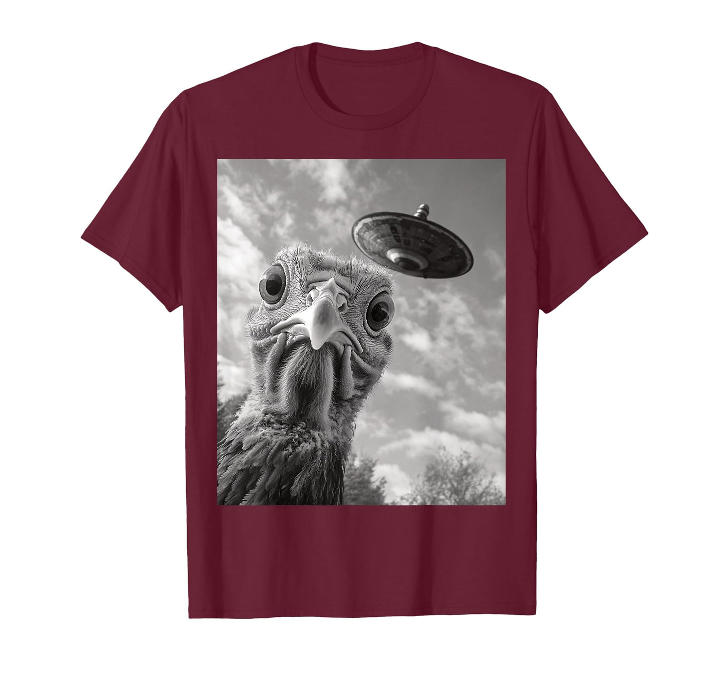 Funny Turkey Selfie UFO Thanksgiving T-Shirt
