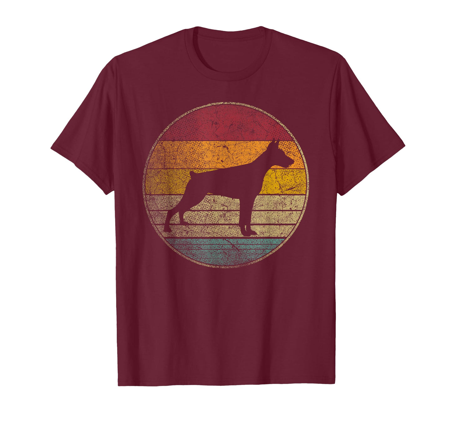 Doberman Pinscher Dog Vintage Distressed Retro Style Gift T-Shirt