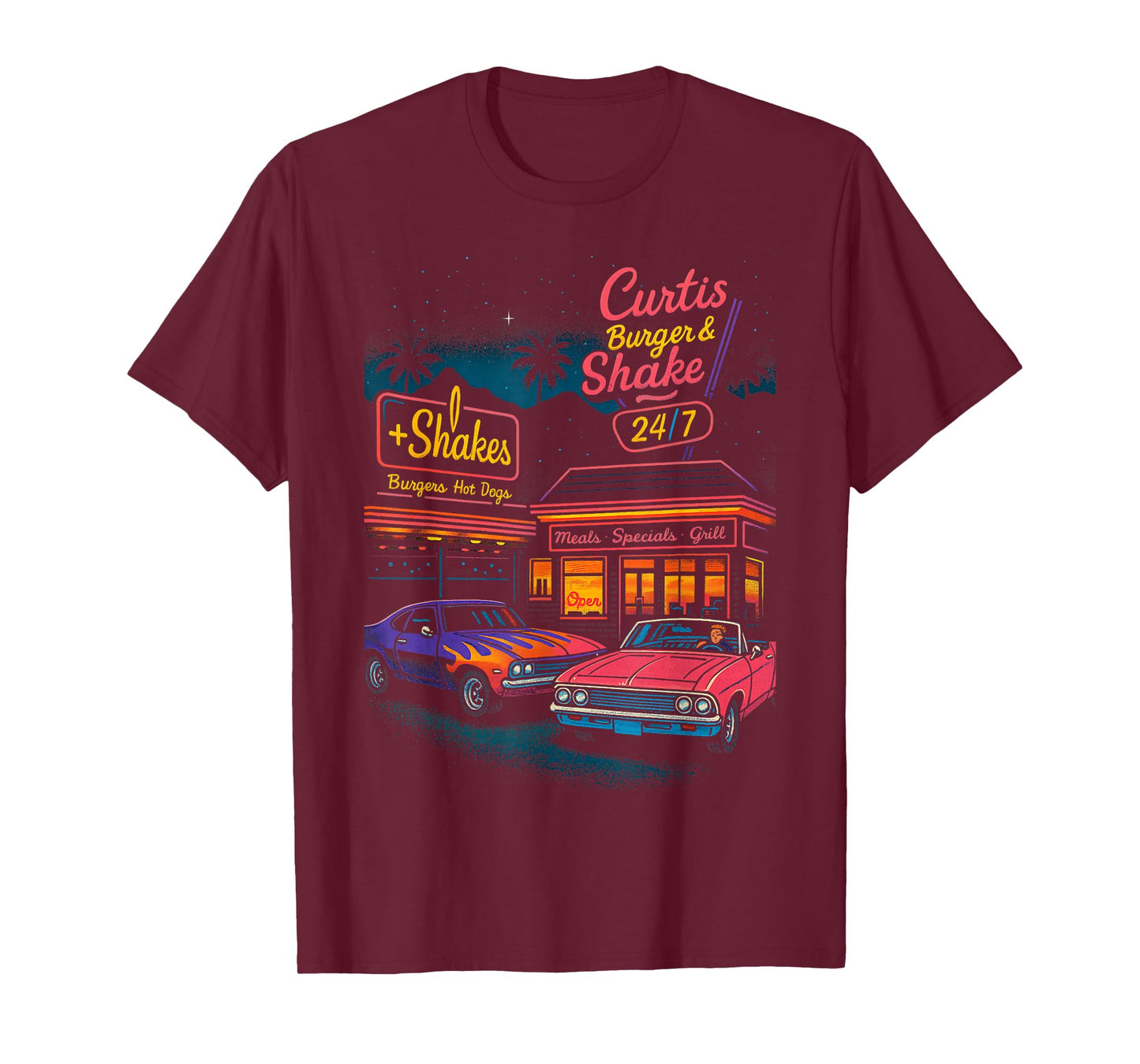 Vintage Classic Cars Muscle Car Retro 80s 90s Style Graphic T-Shirt