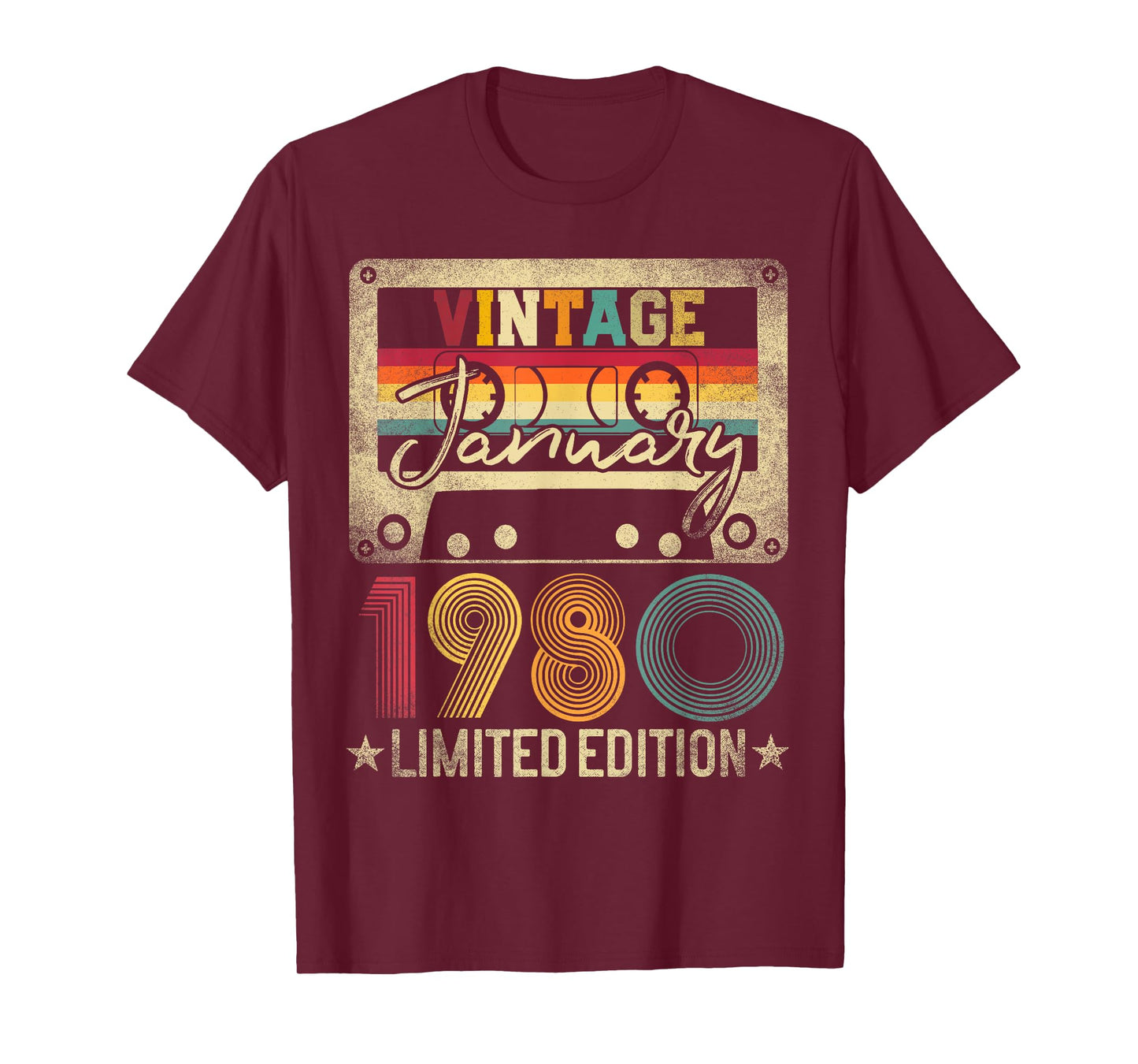 January 45th Birthday Gift Limited Edition 1980 Best Of T-Shirt
