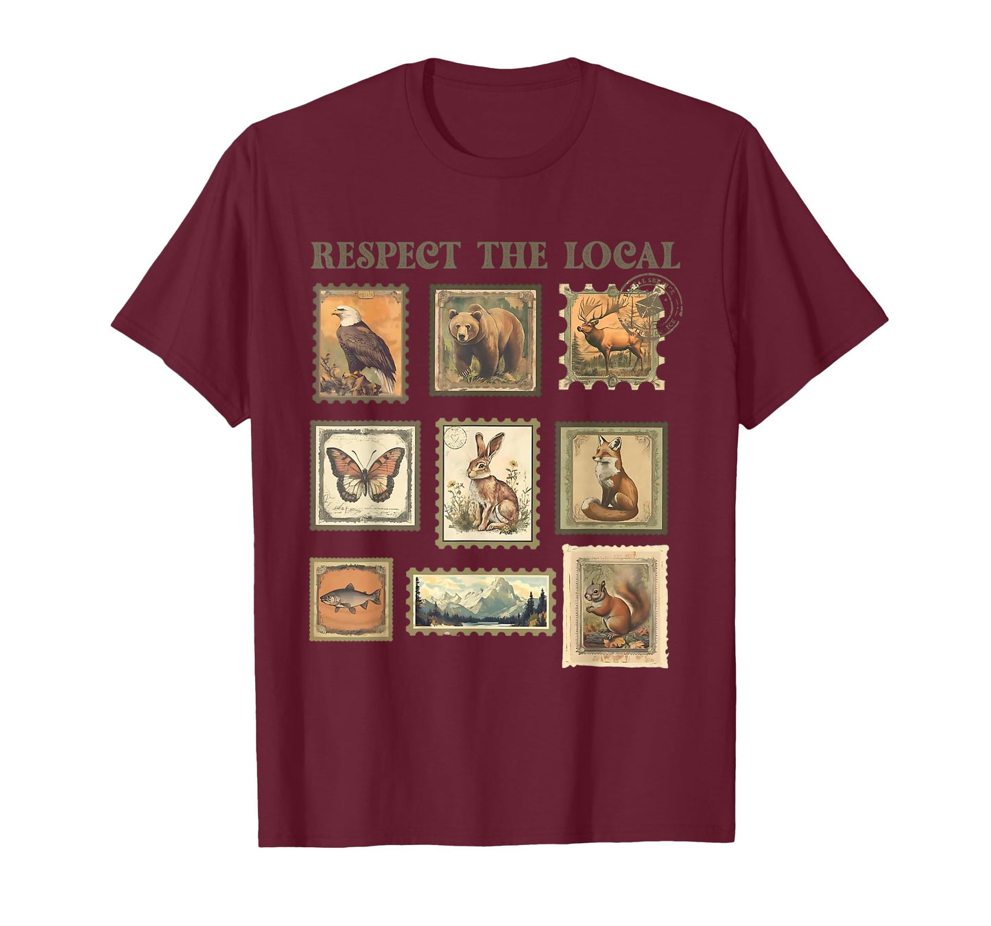 Respect Locals Wildlife Nature Art Sustainable Conservation T-Shirt