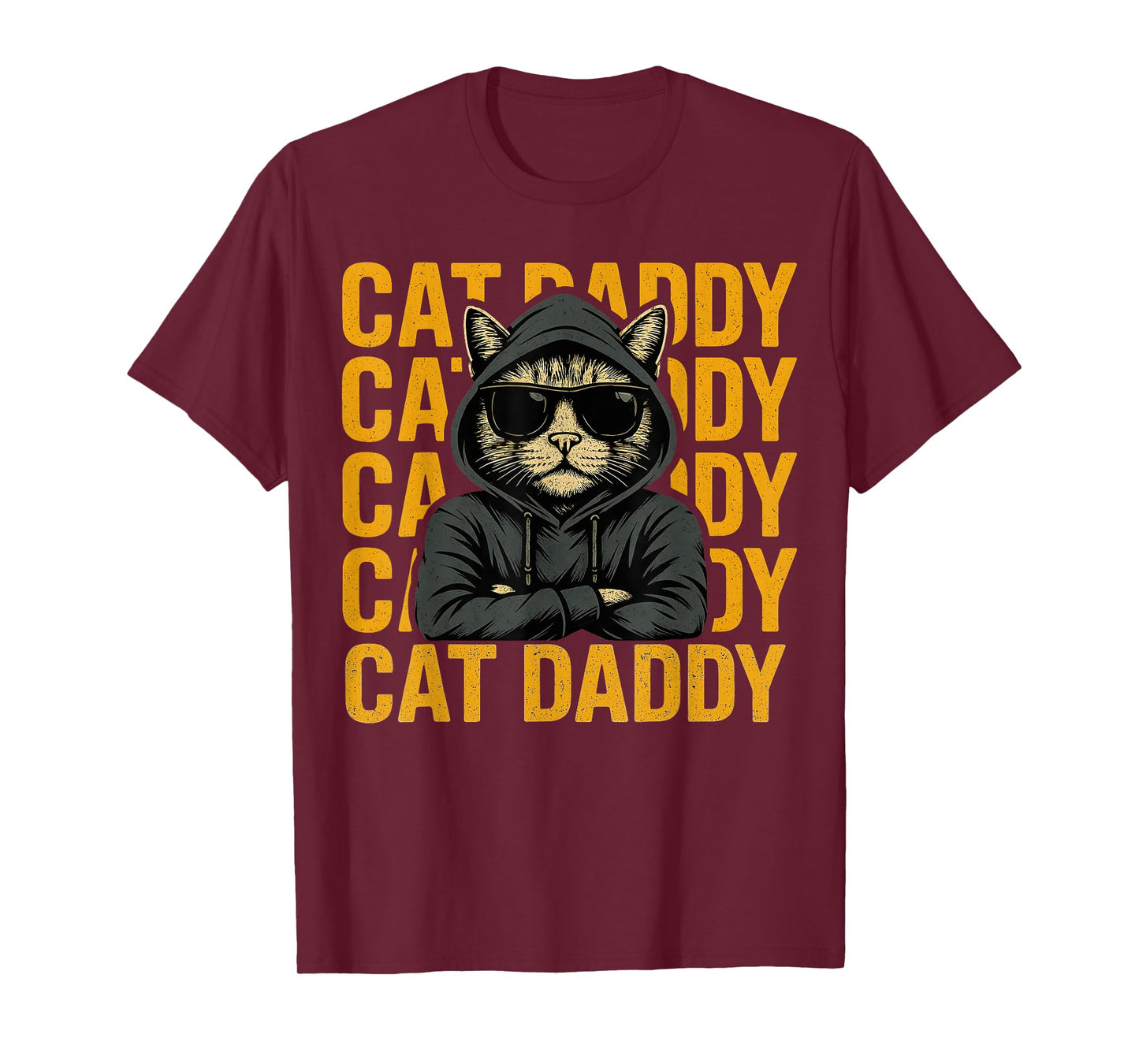 Retro Cat Daddy Style Animal Gift for Men Women Kid Boy Girl T-Shirt