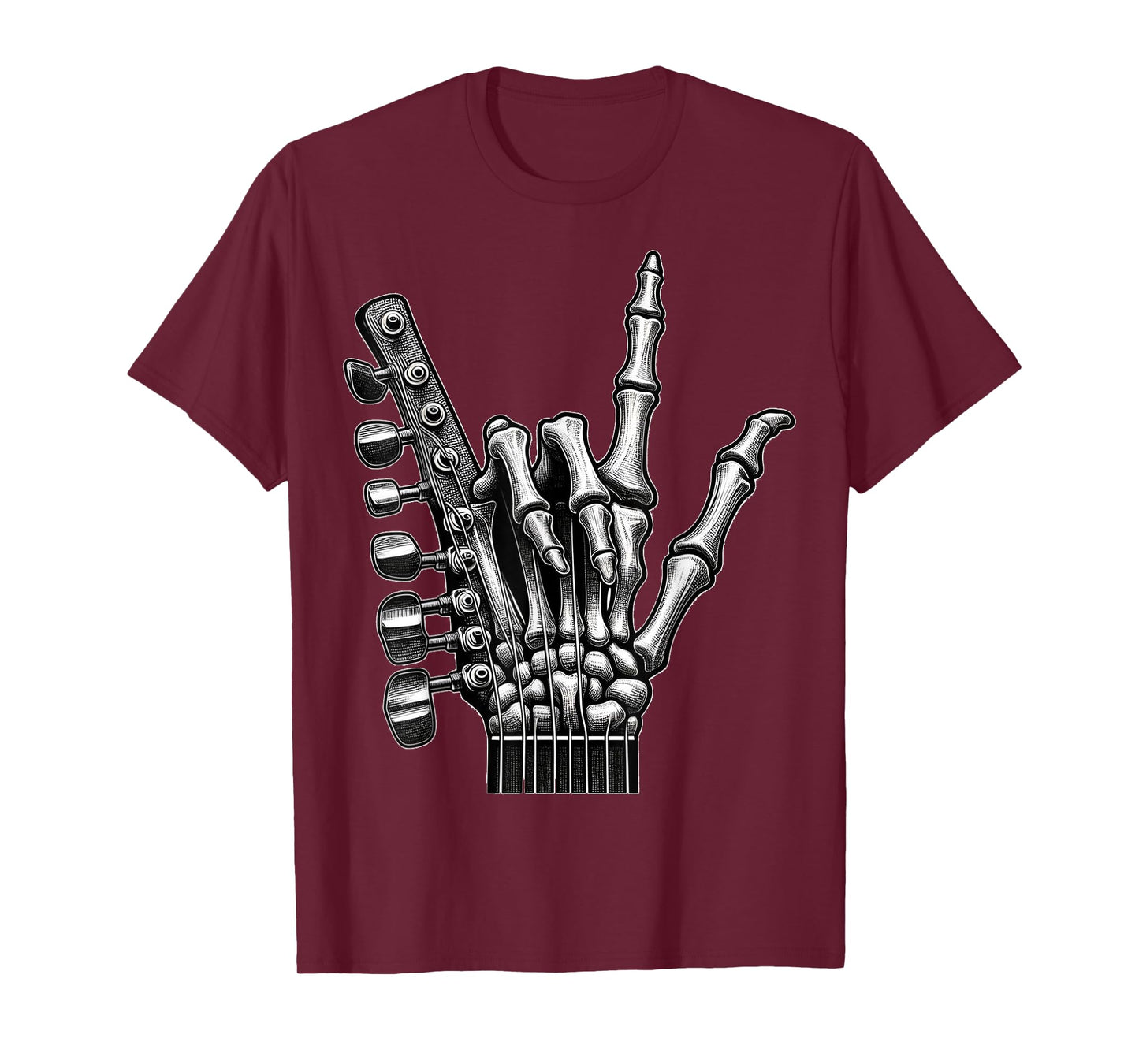 Skeleton Hand Rock On Design for Music Lovers T-Shirt