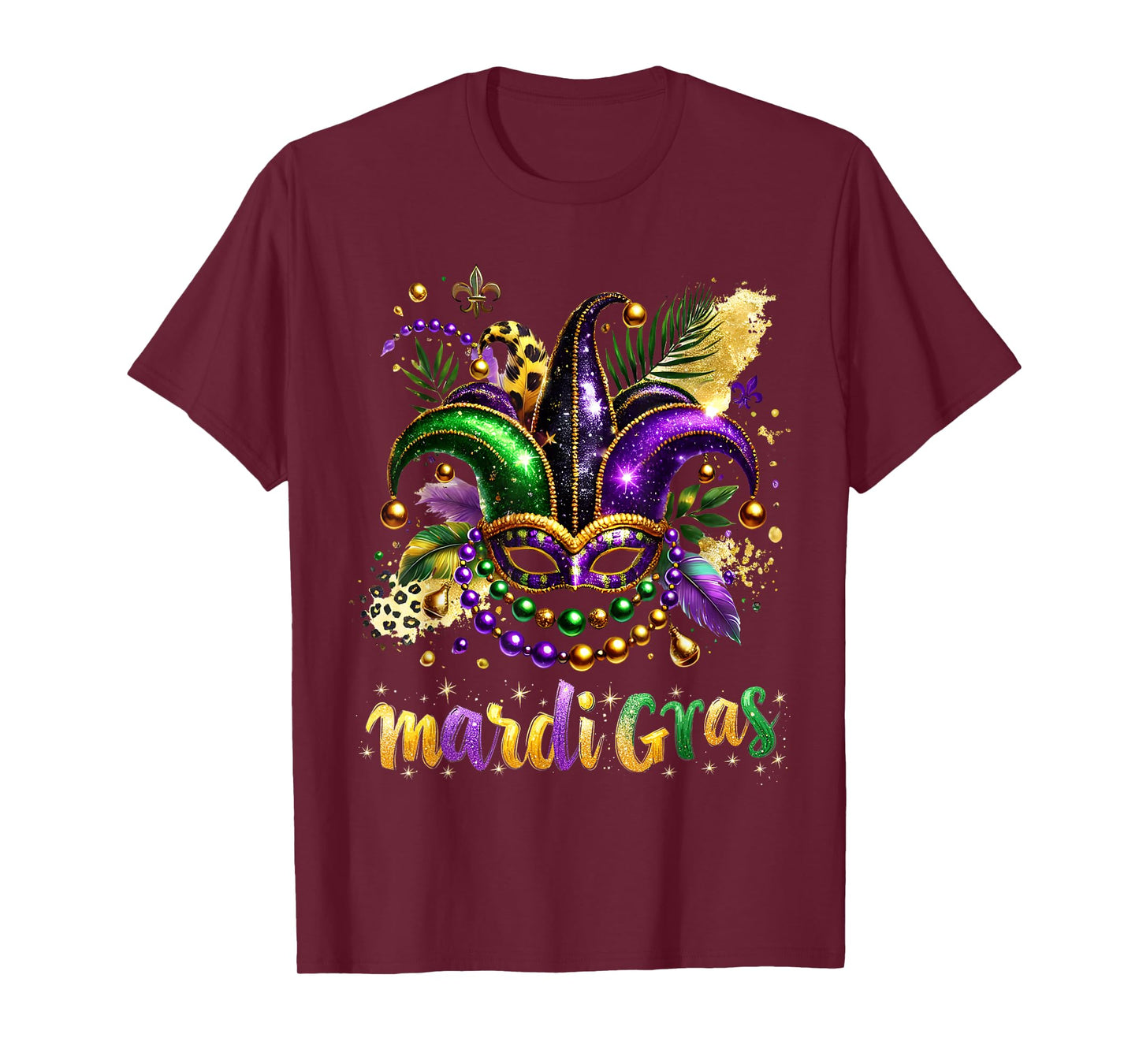 Mardi Gras 2025 Jester Outfit Kids Girls Boys Men Women T-Shirt