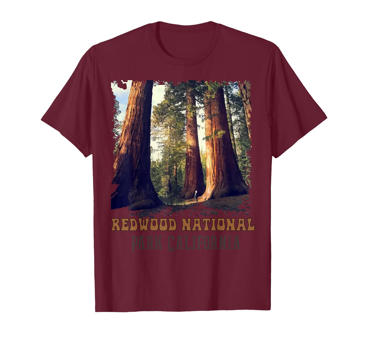 Humboldt Redwoods Retro US California state Vintage parks T-Shirt