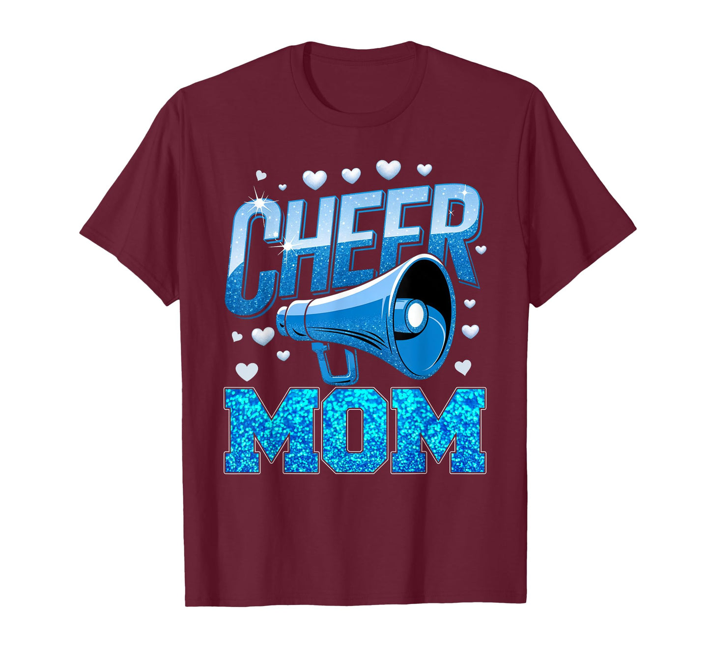 Cheer Mom Blue White T-Shirt