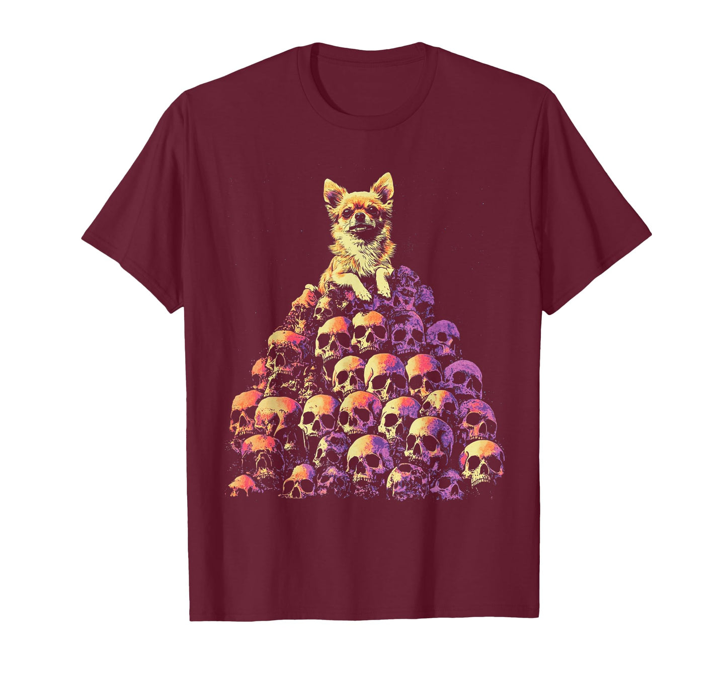 Chihuahua Dog Skeleton T-Shirt for Men Women Kids