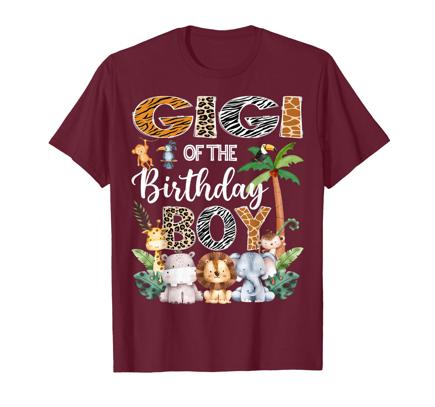 Gigi Of The Birthday Boy Safari Jungle Bday Party T-Shirt
