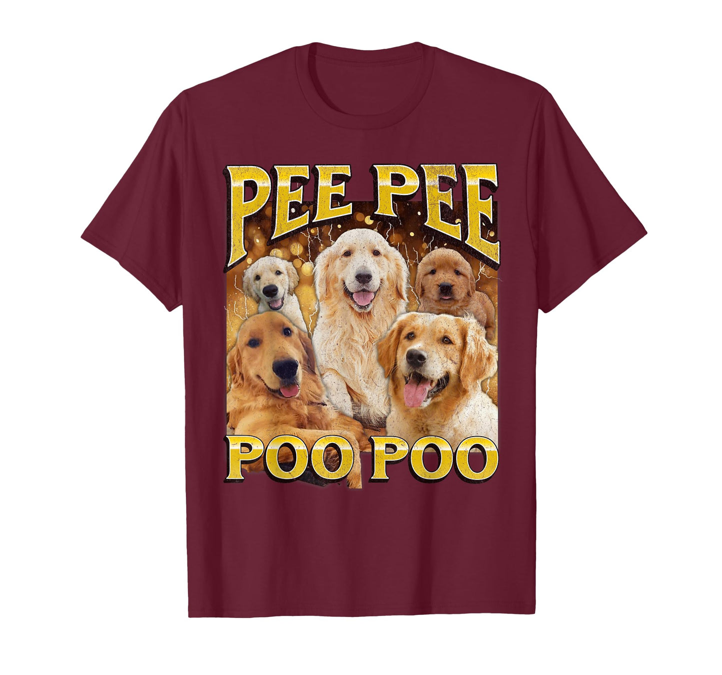 Pee Pee Poo Poo Funny Dog Meme Bootleg Graphic Men Women T-Shirt