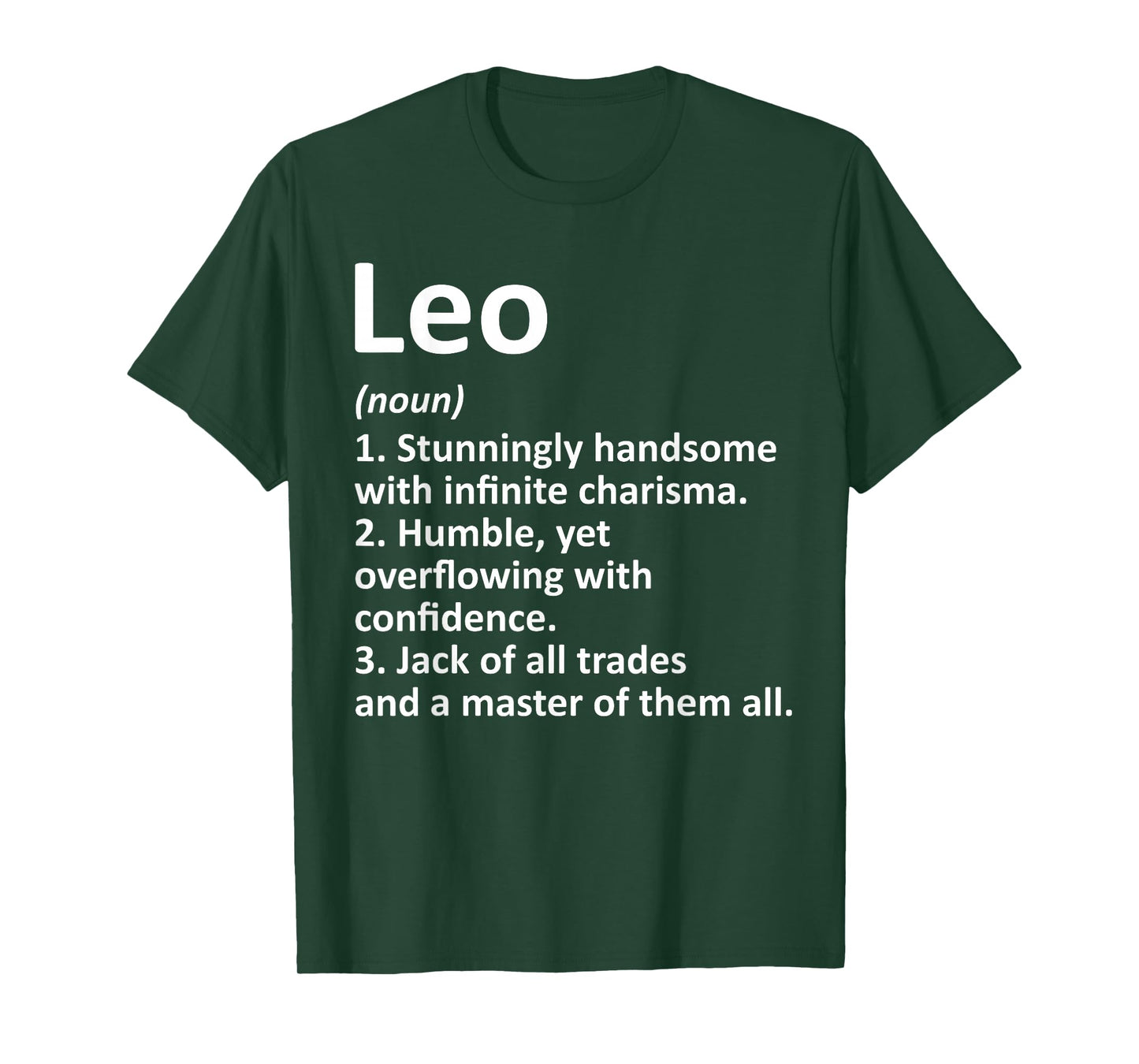 LEO Definition Personalized Name Funny Birthday Gift Idea T-Shirt