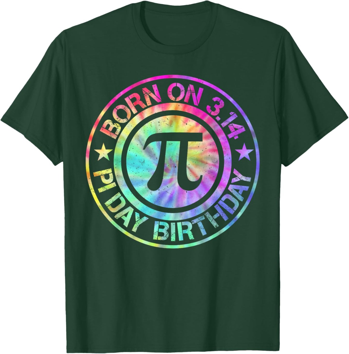 Born On 3.14 Pi Day Birthday Bday Math Men Women Kids T-Shirt T-Shirt - T-Shirt | Forest