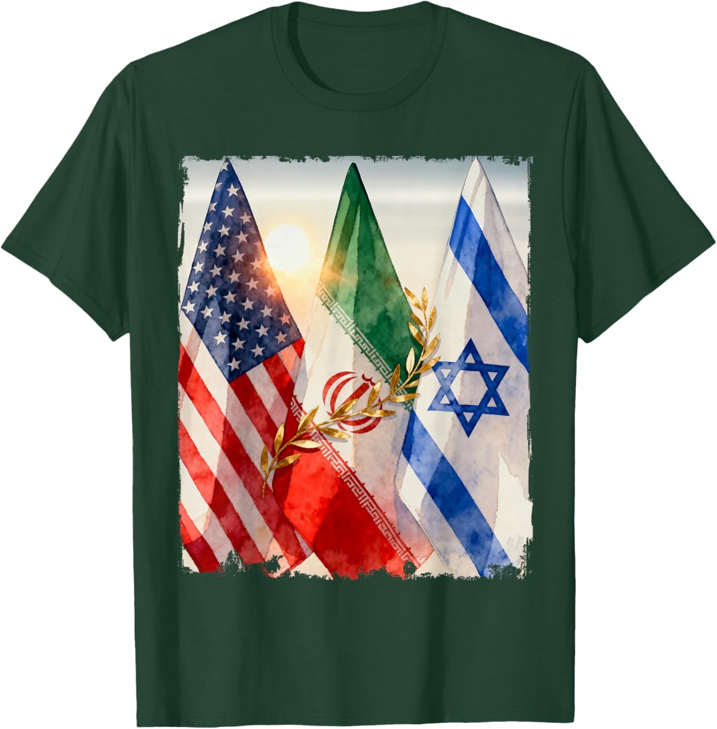 Epic Fury, Roaring Lion, Freedom – America Israel Iran Peace T-Shirt - T-Shirt | Forest
