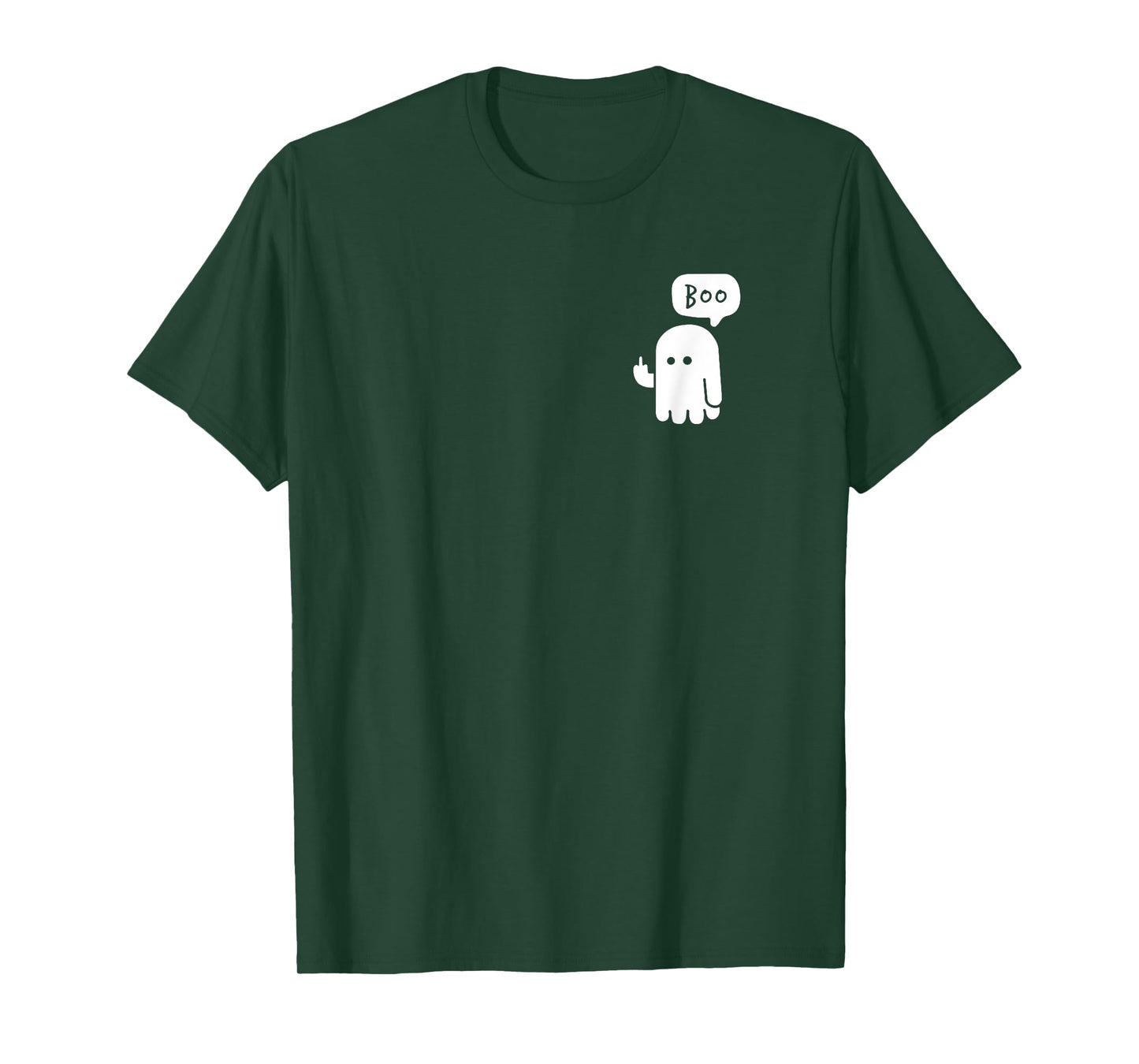 Funny Little Middle Fingers Cute Ghost Boojee Halloween T-Shirt