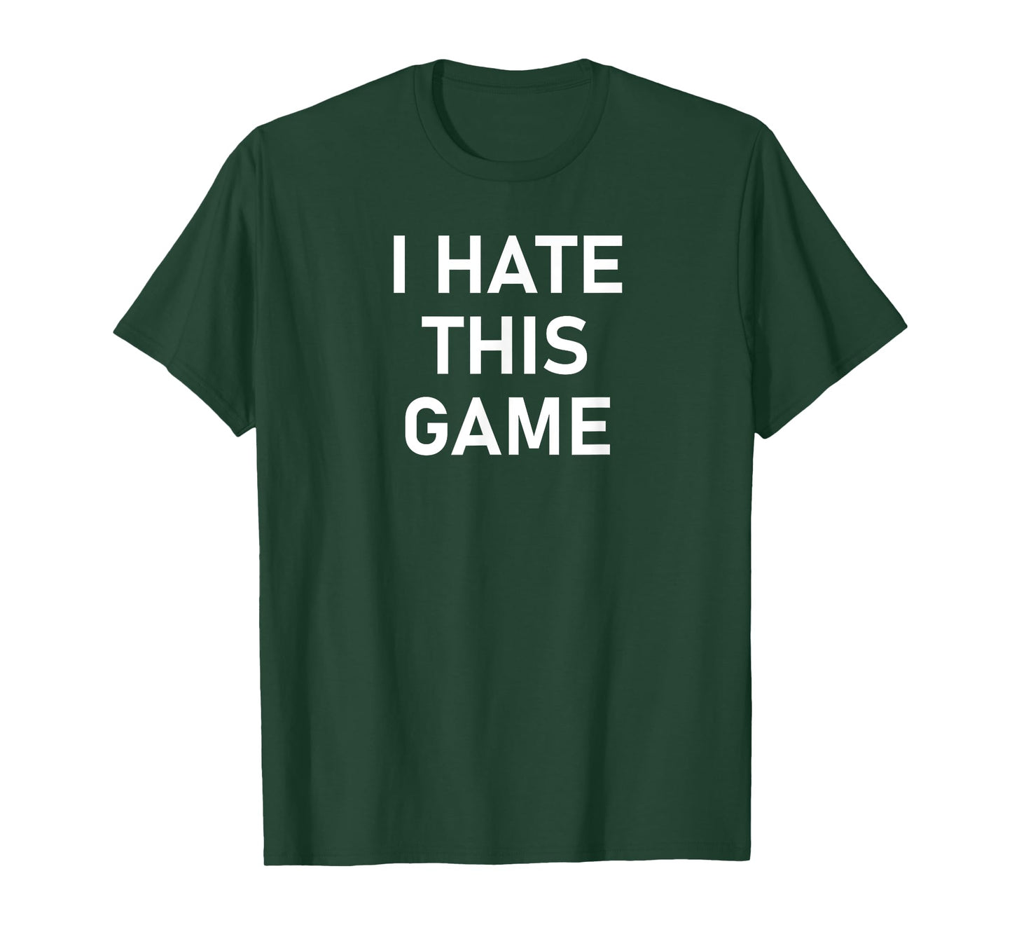 Antisocial Sayings, Quotes, Memes, Gift Ideas I Hate This Game, Funny, Joke, Sarcastic, Family T-Shirt