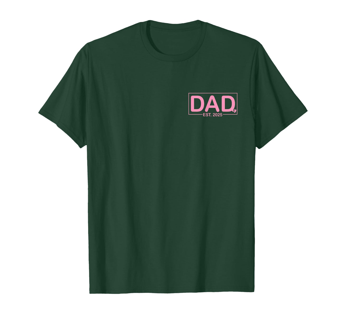 Dad Est. 2025 Logo Girl Loading New Dad To Be T-Shirt
