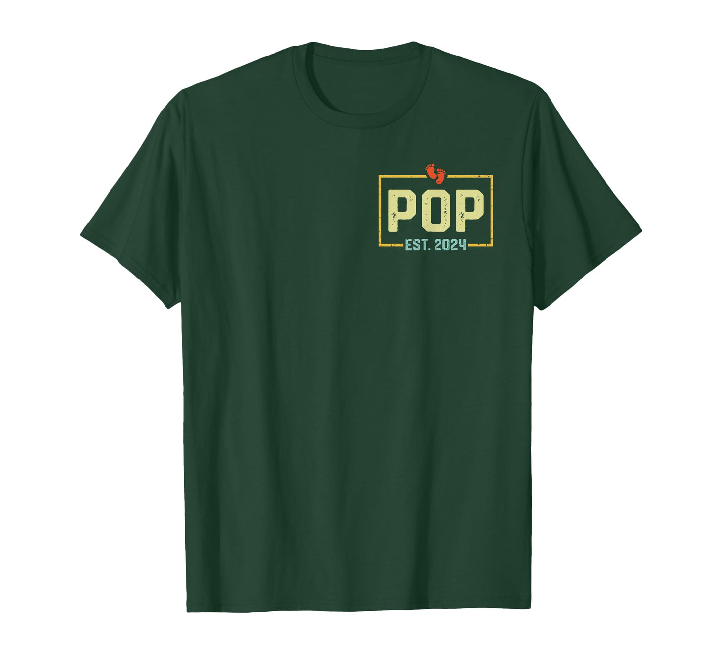 Pop Est. 2024 Pop 2024 Logo New Pop Fathers Day T-Shirt
