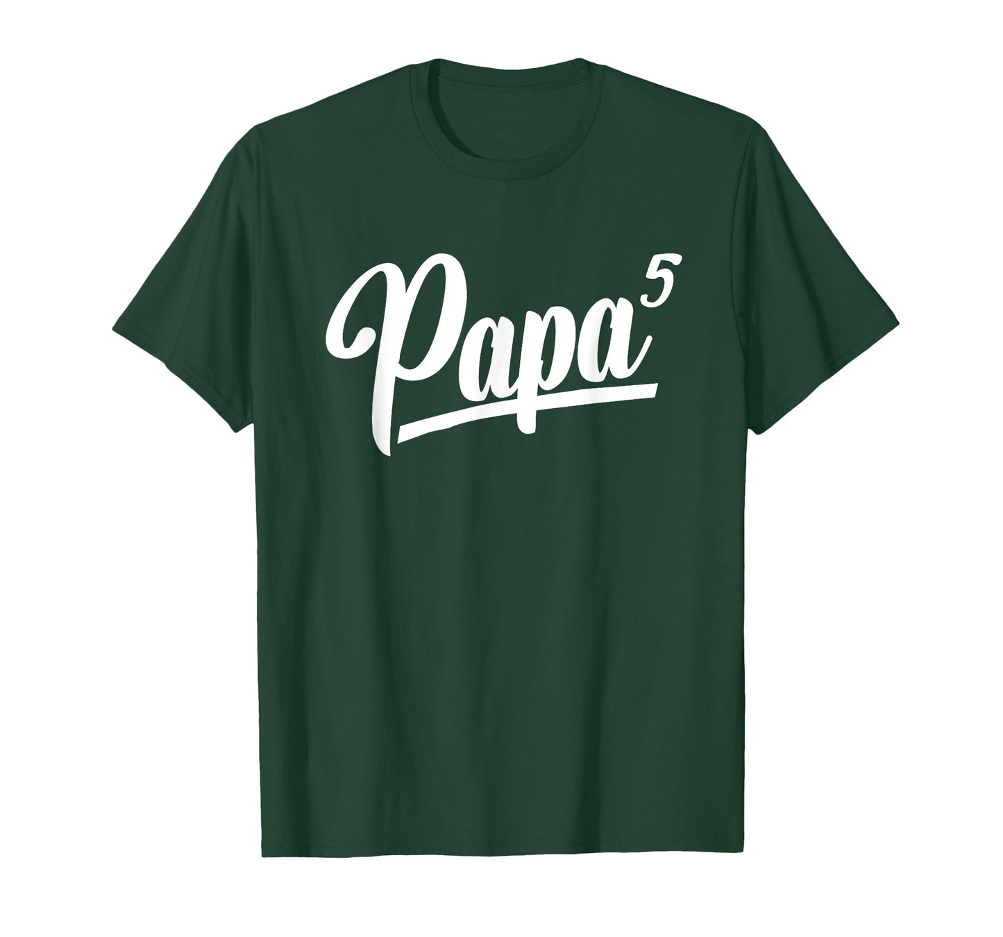 Papa Of 5 Five Grandpa Of 5 Grandkids 5th Time Grandfather T-Shirt