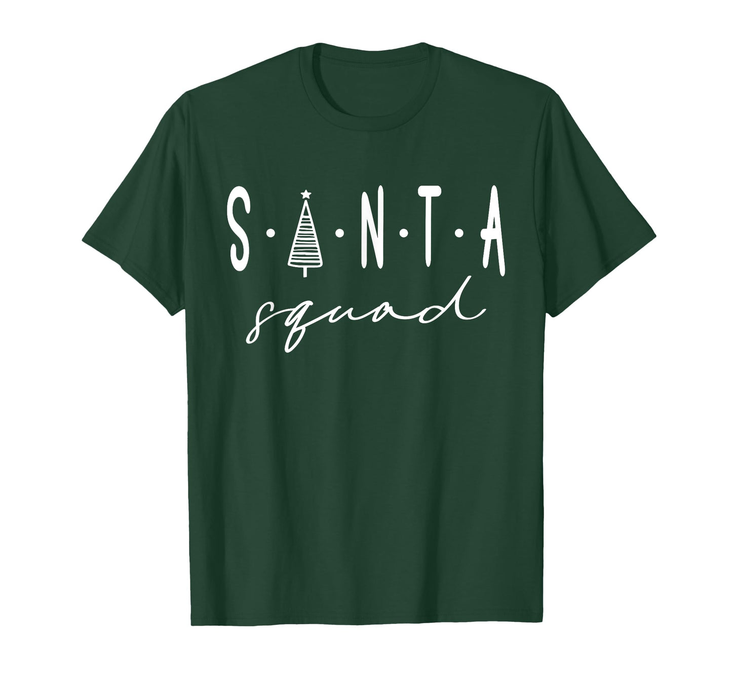 Santa Squad Christmas Team Santa Crew Family Matching Xmas T-Shirt