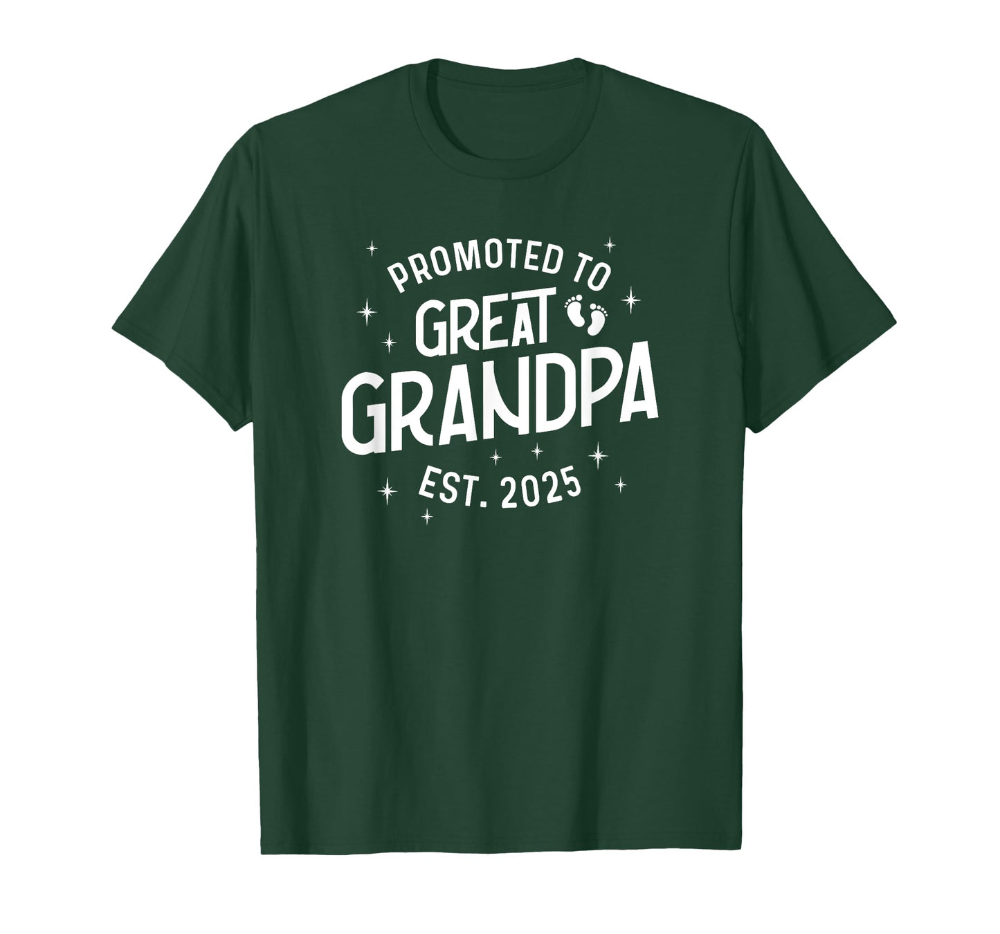 Promoted to Great Grandpa 2025 Baby Announcement T-Shirt