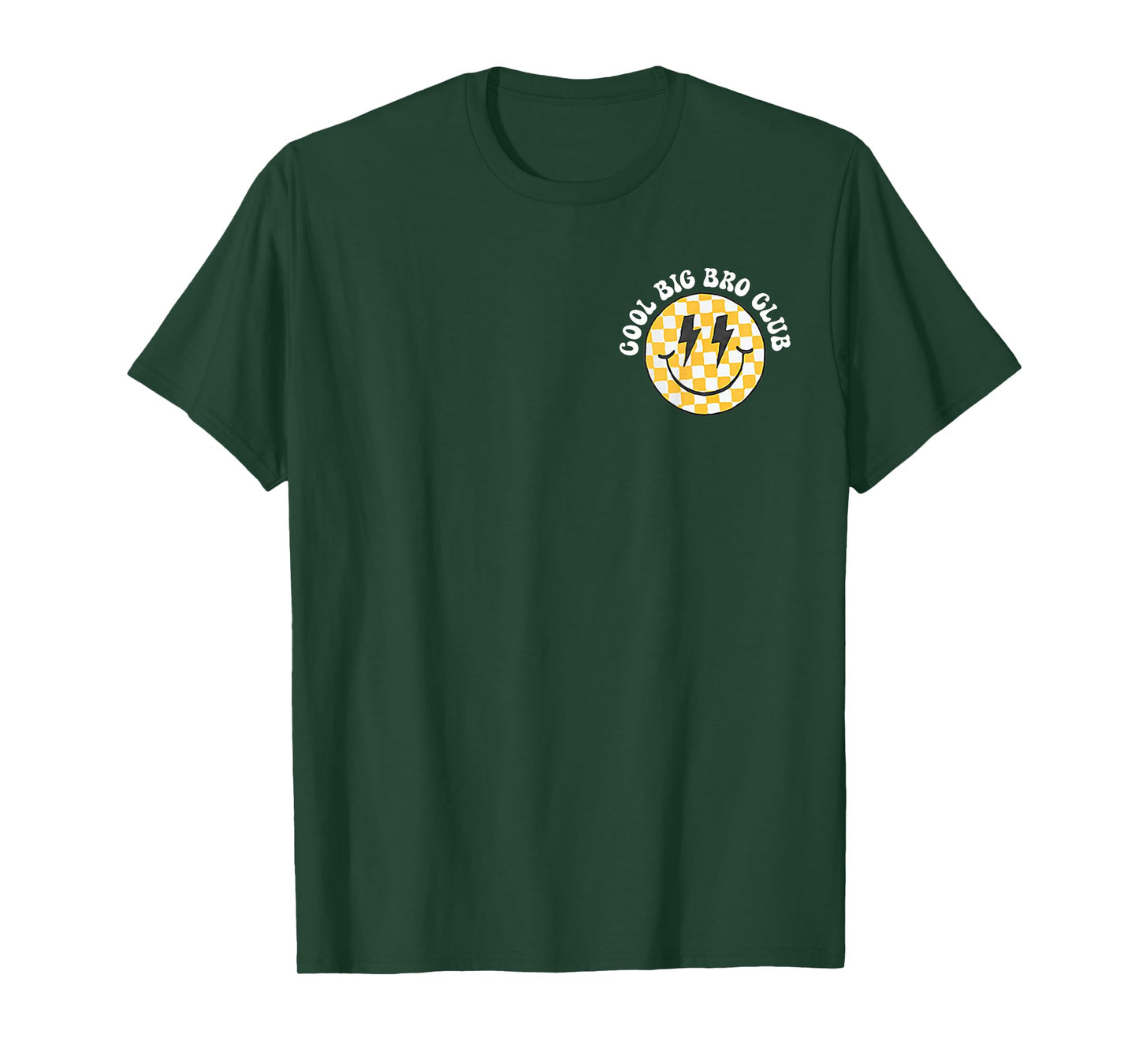 Cool Big Bro Club Retro Brother Matching Family 2 sided T-Shirt
