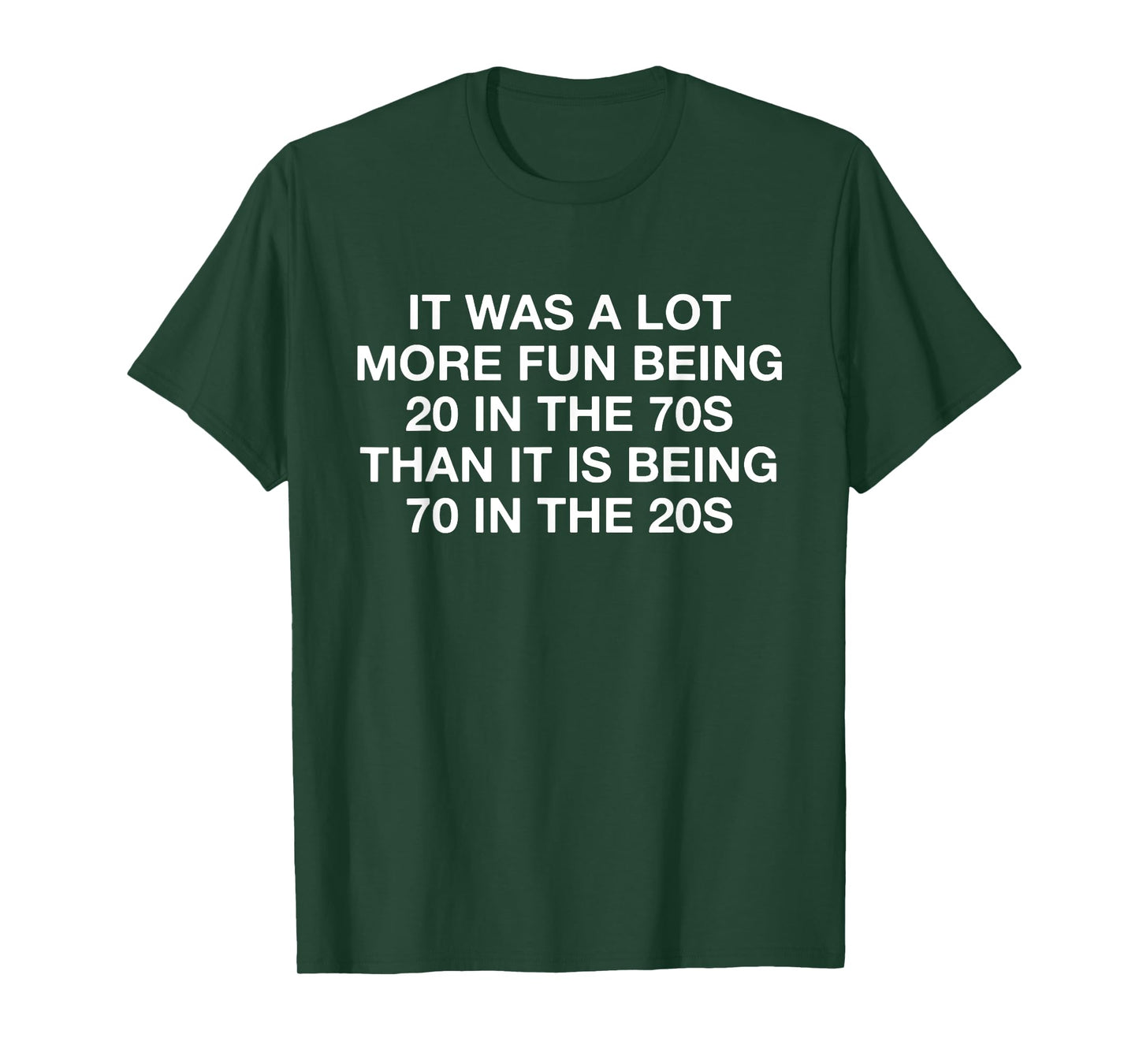 It Was A Lot More Fun Being 20 In The 70s Than It Is Being T-Shirt