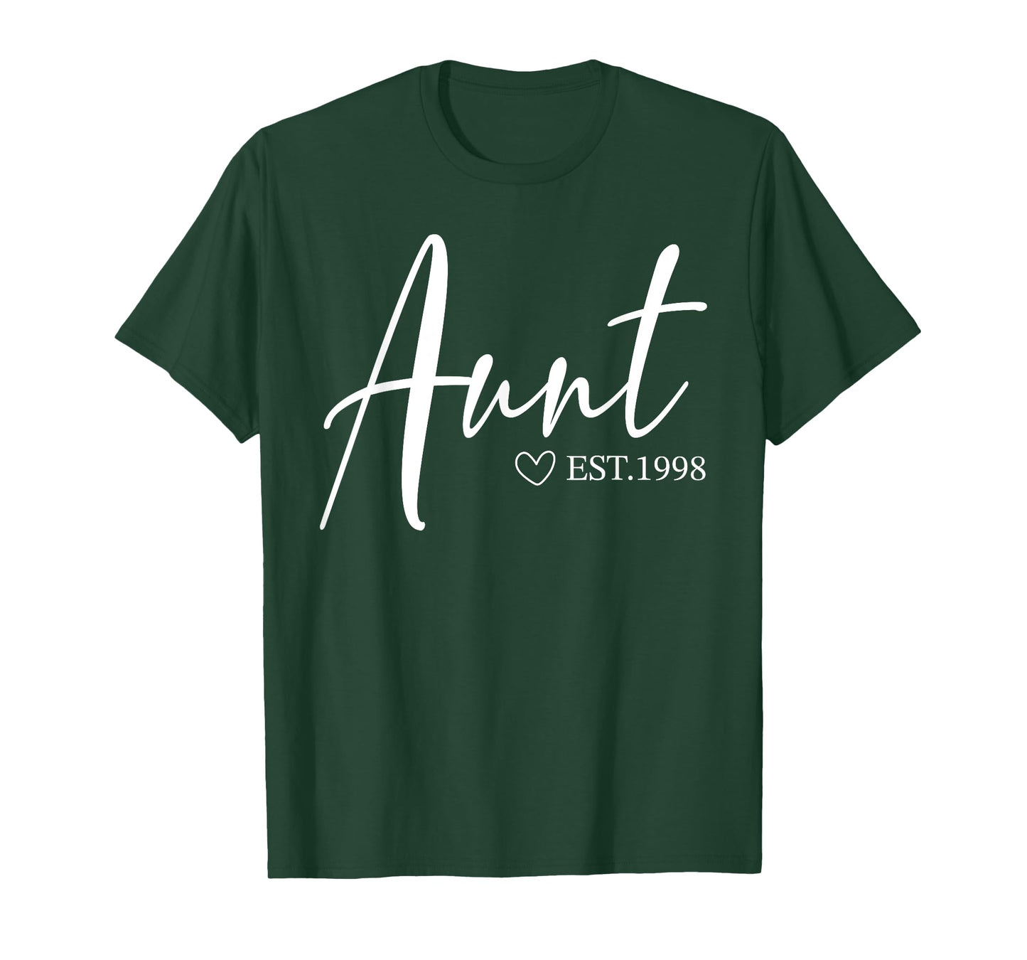Womens Aunt Est 1998 Mothers Day | Birthday Clothing For T-Shirt