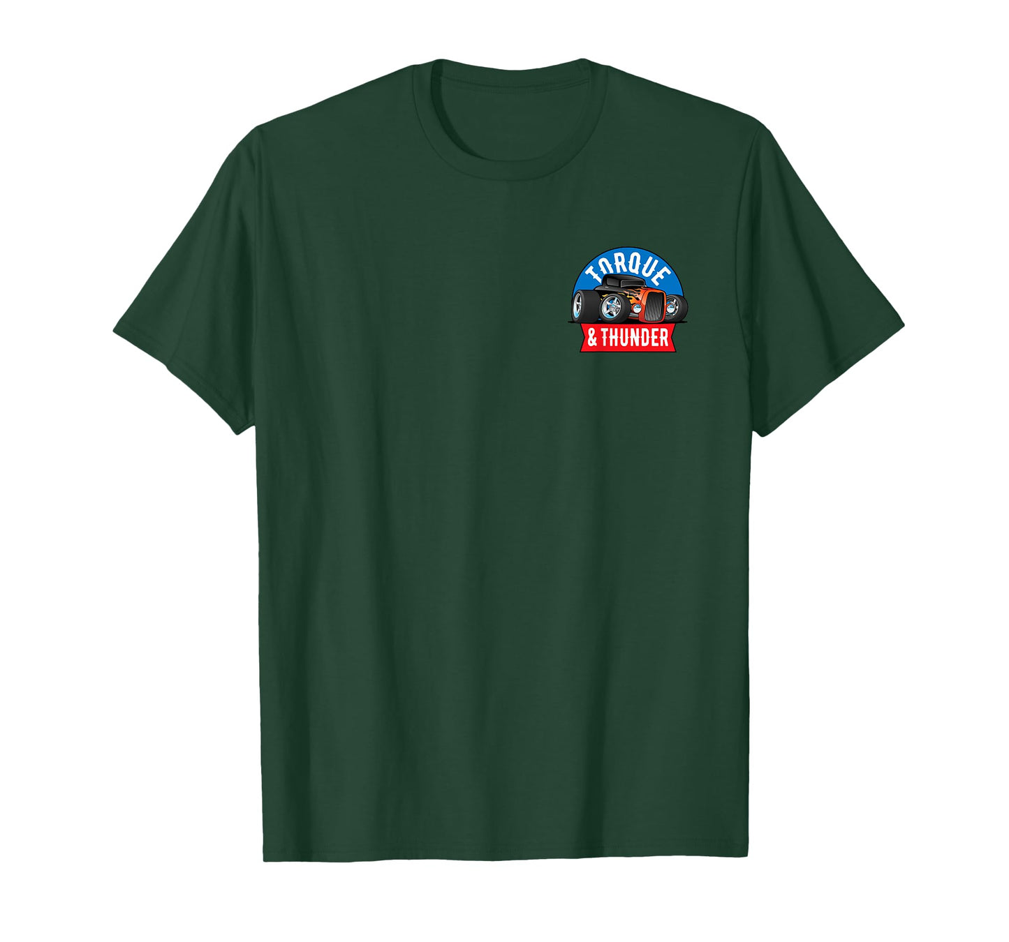 Torque and Thunder Muscle Cars Classic Cars Hotrods Cartoon T-Shirt