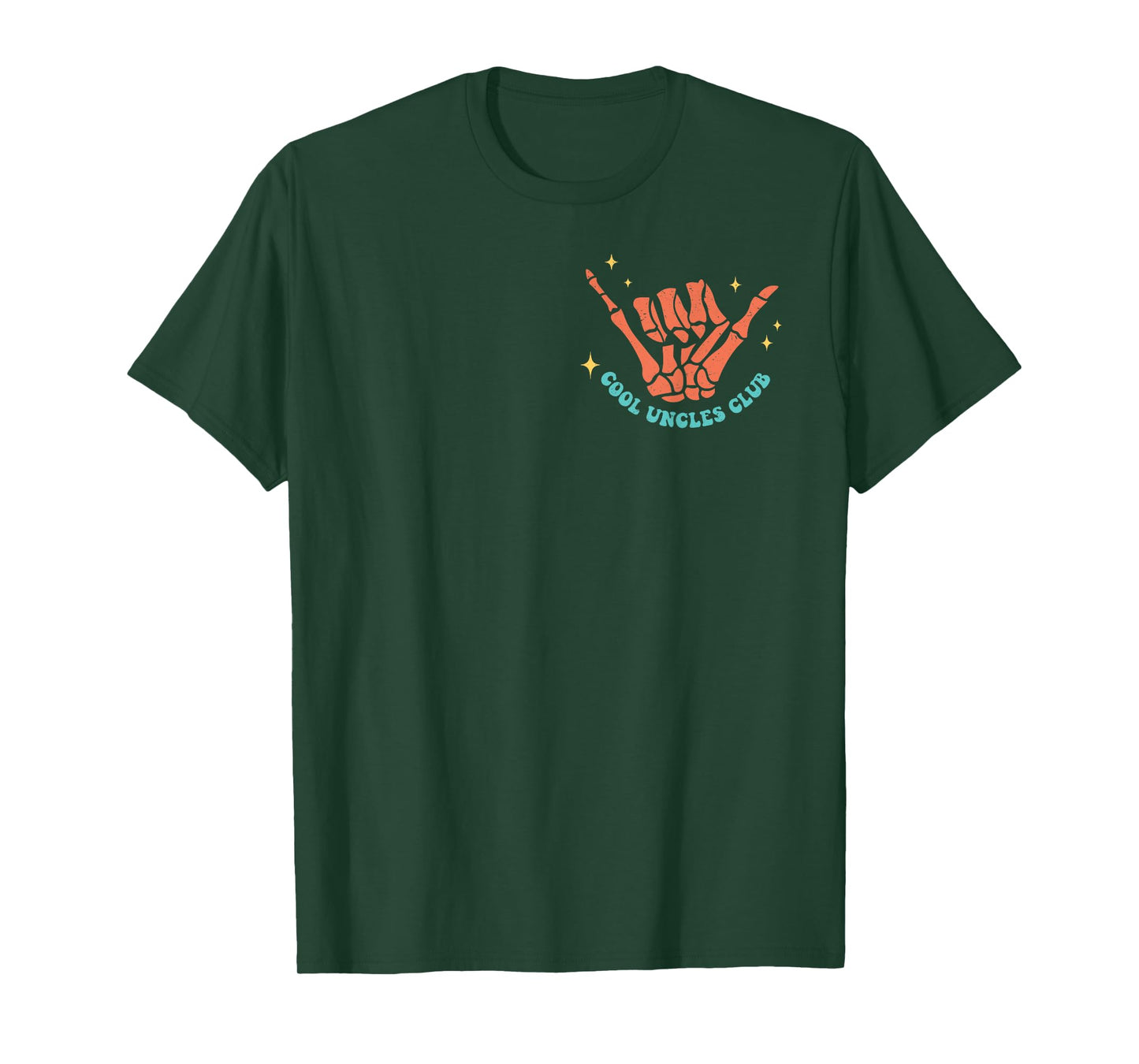 Cool Uncles Club Best Uncle Ever Funny Fathers Day 2 Sided T-Shirt