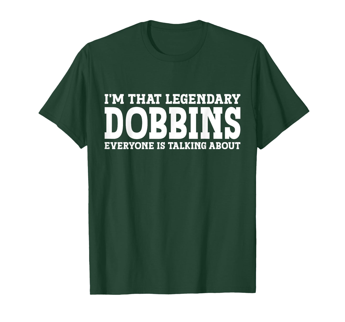 Dobbins Surname Funny Team Family Last Name Dobbins T-Shirt