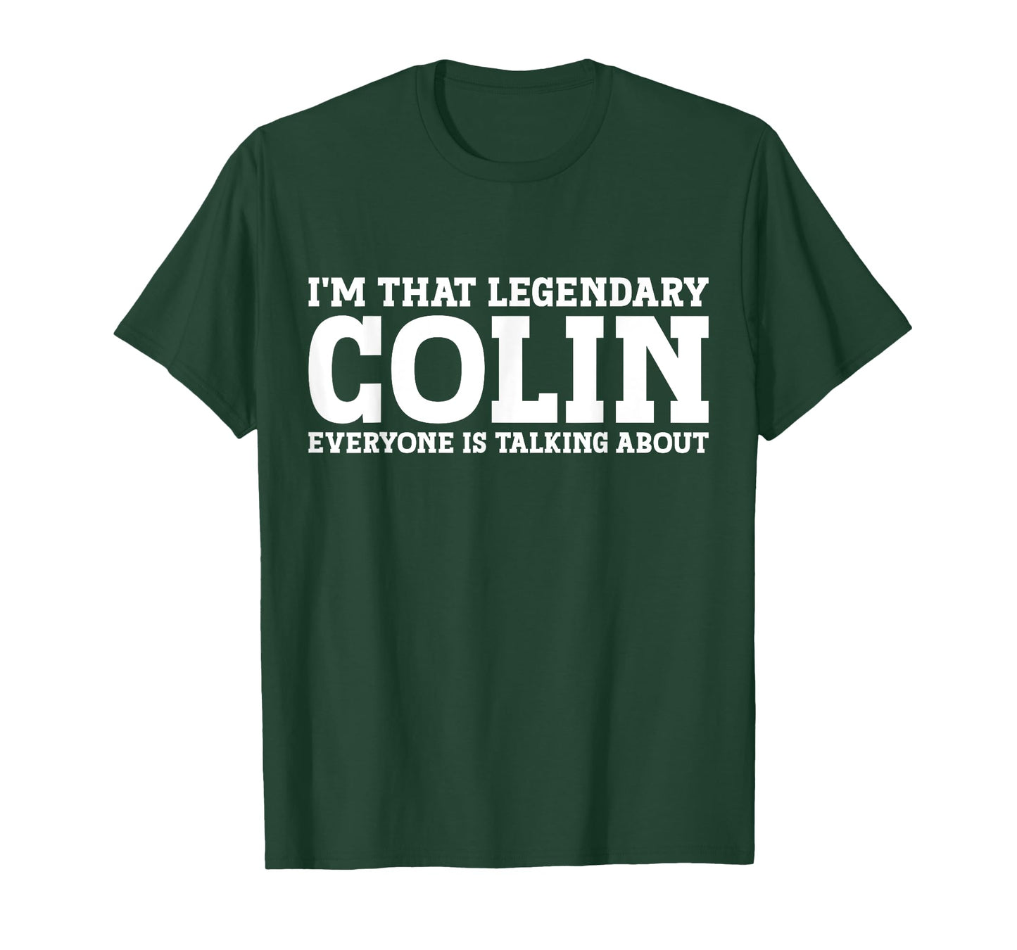Colin Surname Funny Team Family Last Name Colin T-Shirt