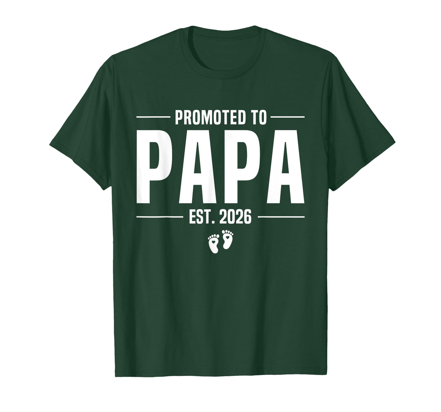 Promoted To Papa 2026 Papa est 2026 Soon To Be Papa T-Shirt