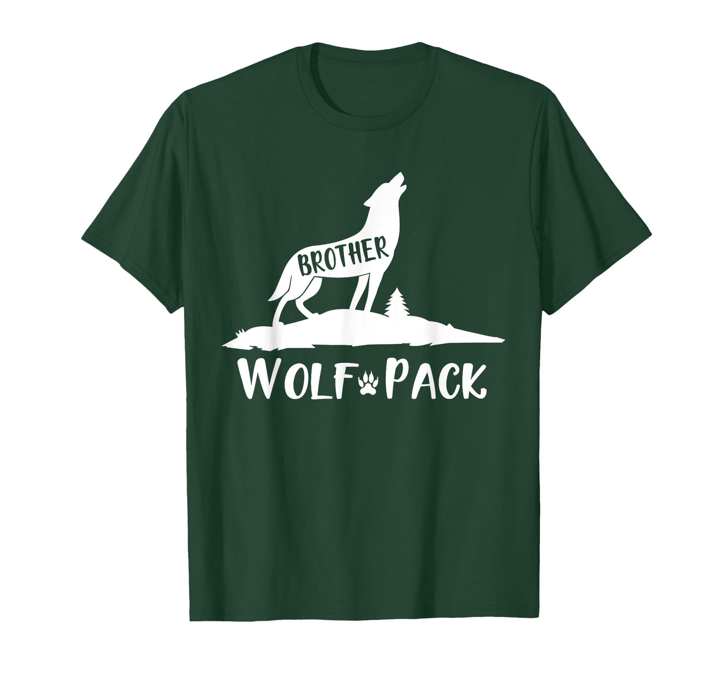 Wolf Pack Matching Family Brother Wolf Wolves T-Shirt