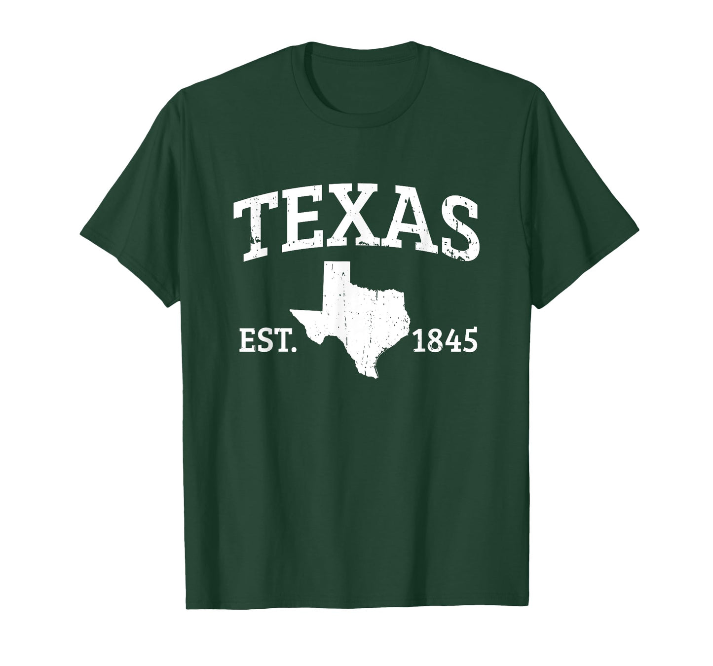 Texas State Est. 1845 Vintage USA Outline Texas T-Shirt