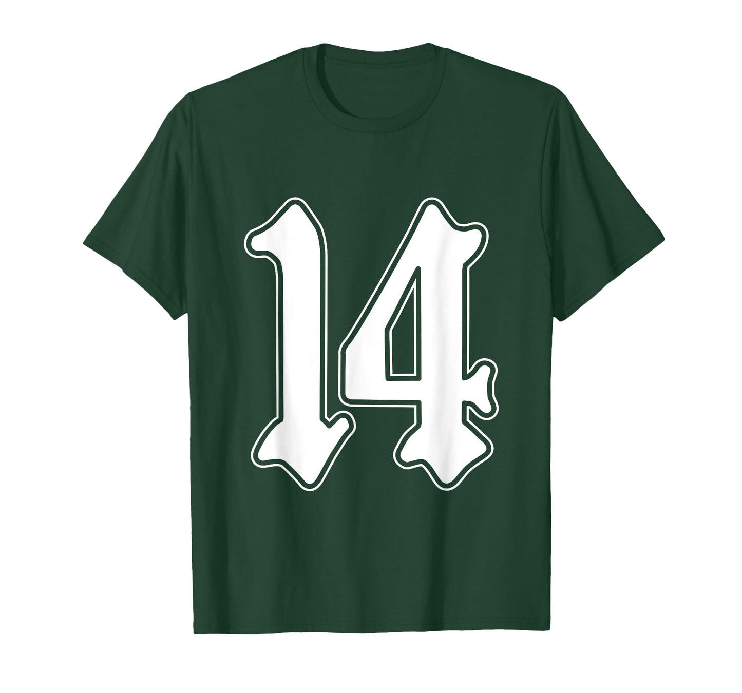#14 White Number 14 Latino Sports Fan Team Cholo Easy T-Shirt