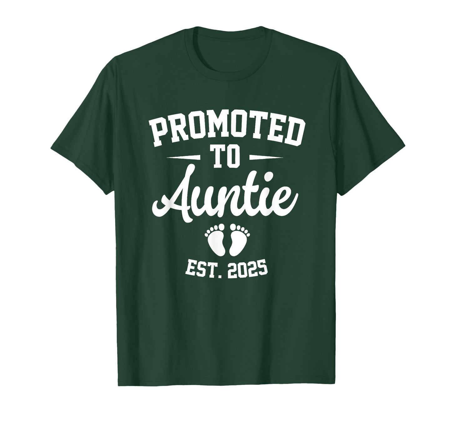 Promoted To Auntie Est 2025 Retro Soon To Be Auntie 2025 T-Shirt