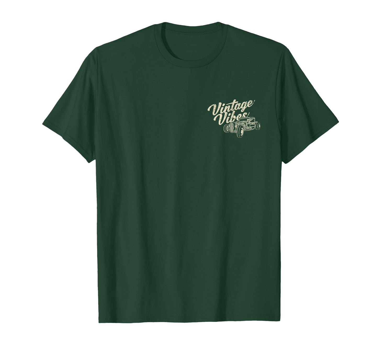Vintage Vibes Main Street USA Hotrod Motorcycle Design T-Shirt